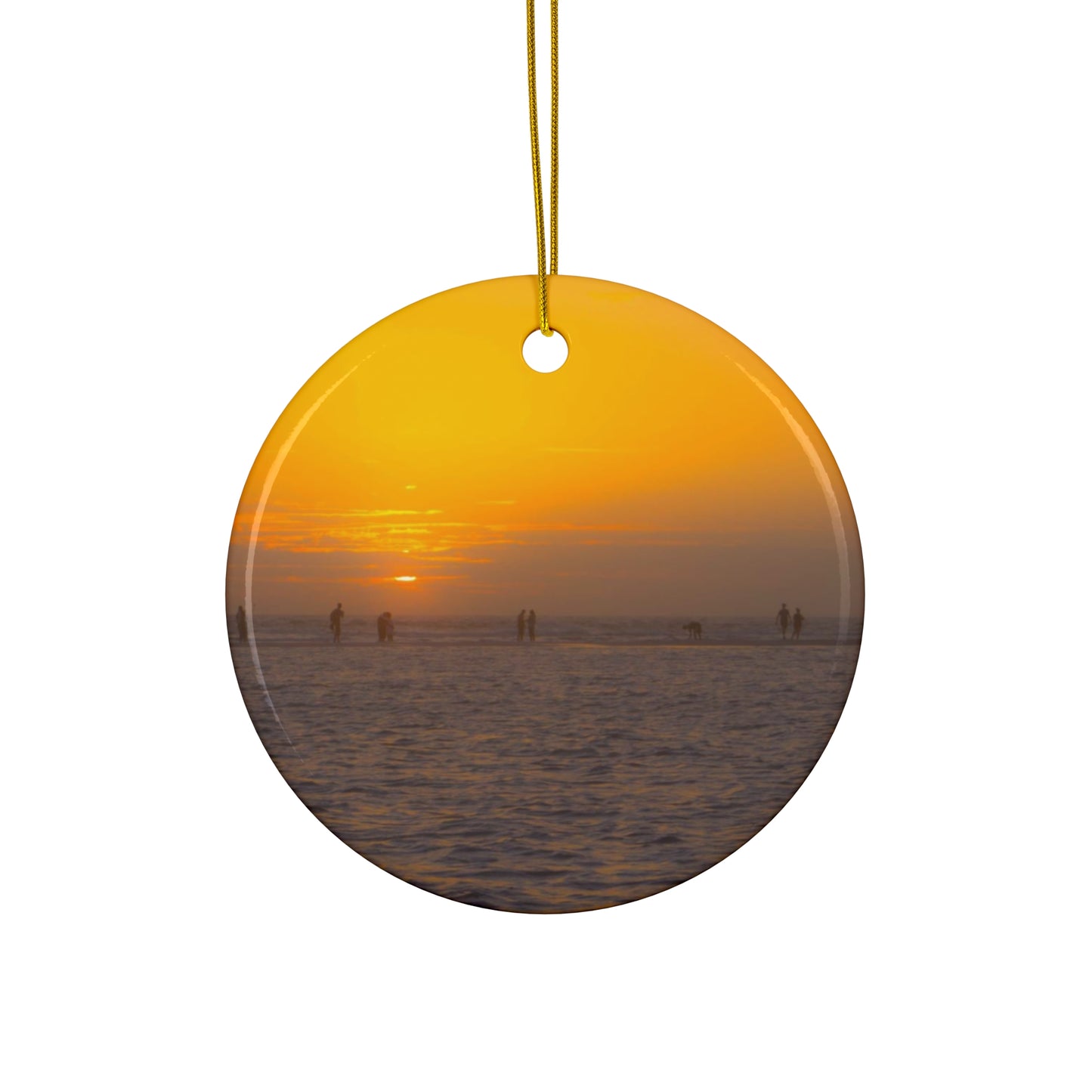 Blessing Unique Ceramic Coastal Ornament| 4 Shapes| Artisan Ceramic Holiday Ornaments| Elegant Ceramic Christmas Gift| Lido Beach| Holiday