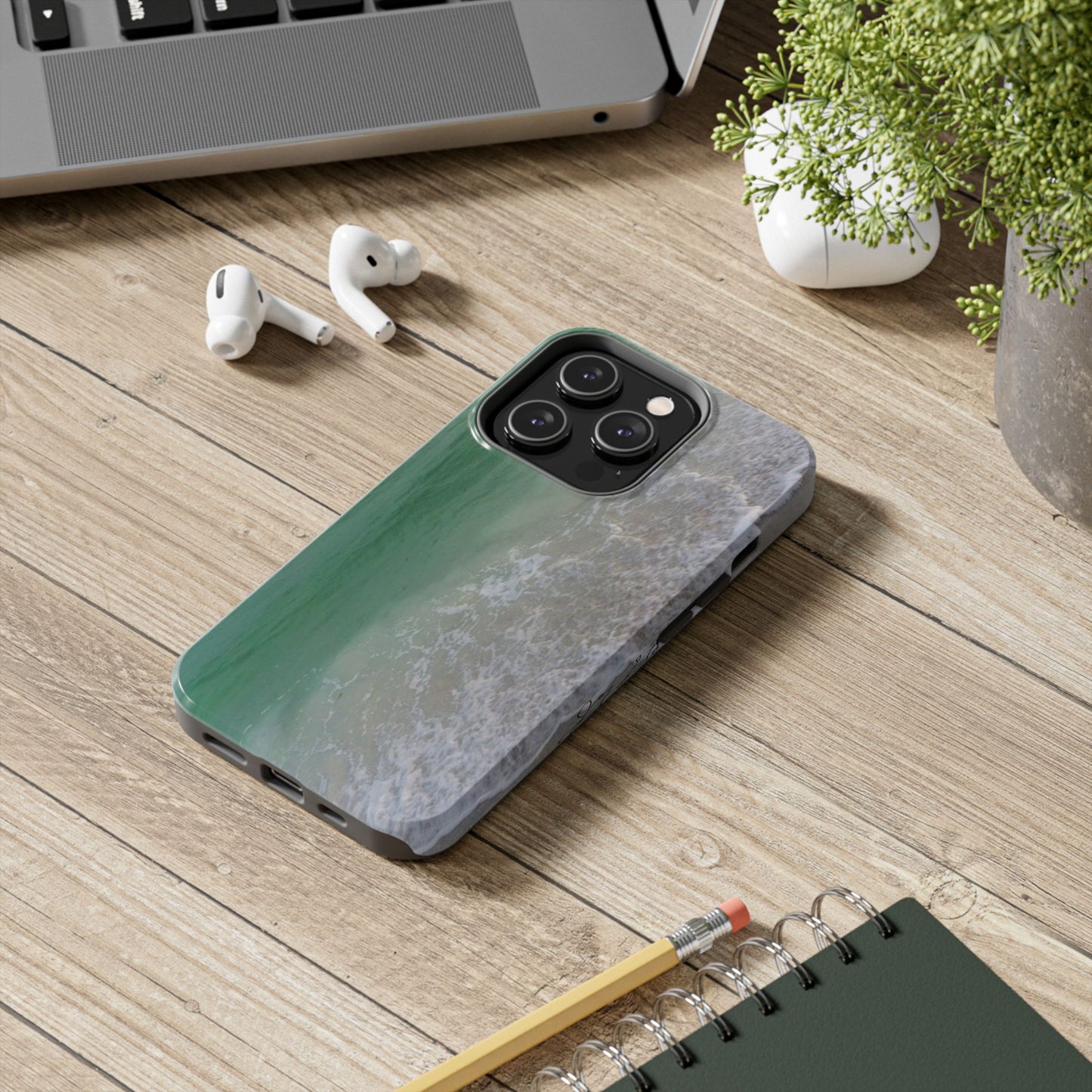 Emerald Bay Beach Tough Phone Case| Case-Mate Polycarbonate Rubber Phone Case| Custom Style Phone Case with Impact Resistance|Longboat Key|Electronic Accessories
