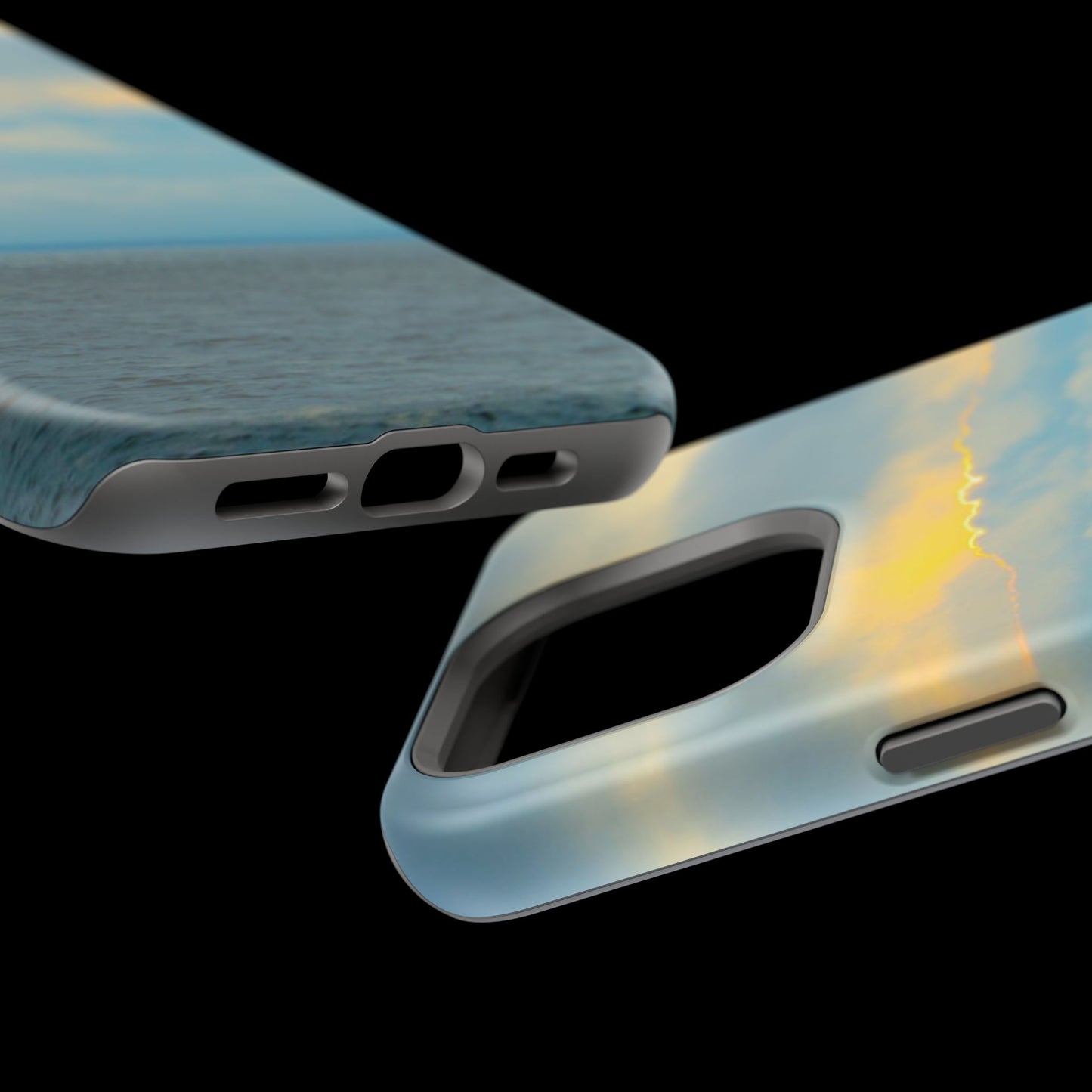 Baby Blues of Nantucket Sea Inspired MagSafe Tough Cases MagSafe Tough iPhone Cases|Durable and Flexible| Impact-resistant MagSafe|Electronic Accessories| Nantucket|Sunset