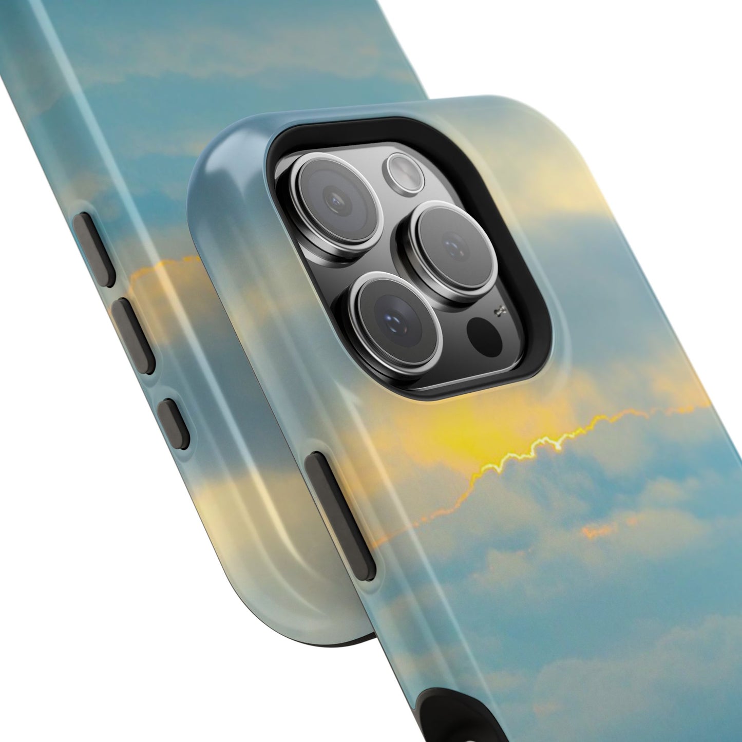Baby Blues of Nantucket Sea Inspired MagSafe Tough Cases MagSafe Tough iPhone Cases|Durable and Flexible| Impact-resistant MagSafe|Electronic Accessories| Nantucket|Sunset