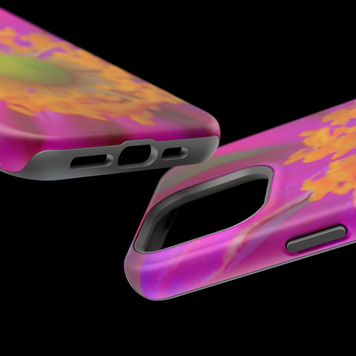 MagSafe Tough Cases Flower Pop Pink Floral Durable and Flexible Impact-resistant iPhone MagSafe Case| Aesthetics and Function MagSafe Case|Gifts|Great for Fall|Electronic Accessories|Martha's Vineyard