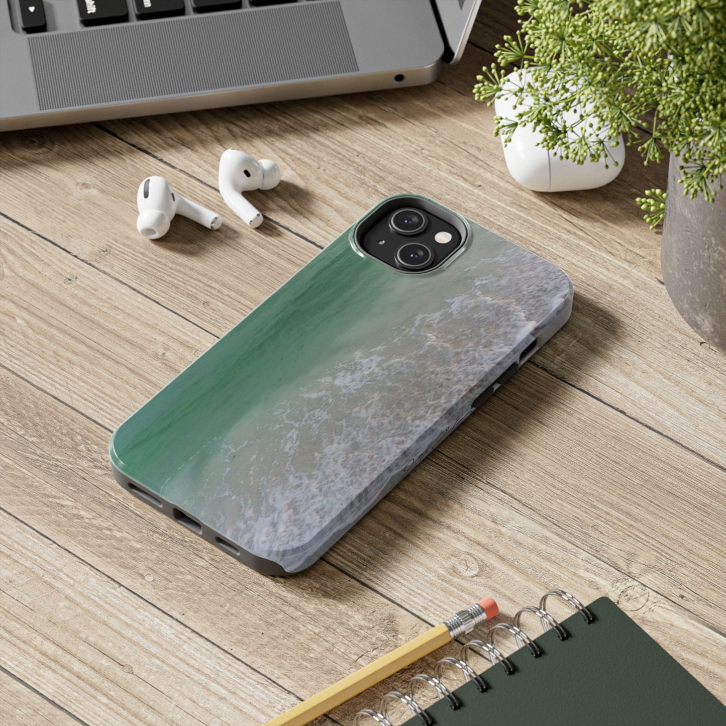 Emerald Bay Beach Tough Phone Case| Case-Mate Polycarbonate Rubber Phone Case| Custom Style Phone Case with Impact Resistance|Longboat Key|Electronic Accessories