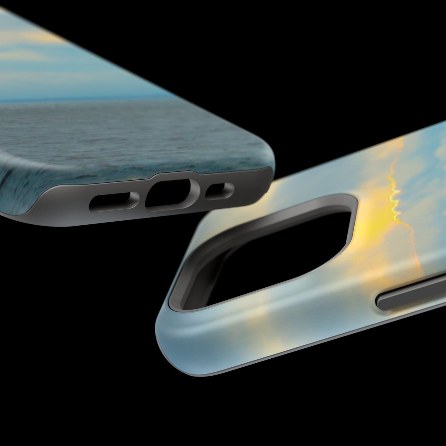 Baby Blues of Nantucket Sea Inspired MagSafe Tough Cases MagSafe Tough iPhone Cases|Durable and Flexible| Impact-resistant MagSafe|Electronic Accessories| Nantucket|Sunset