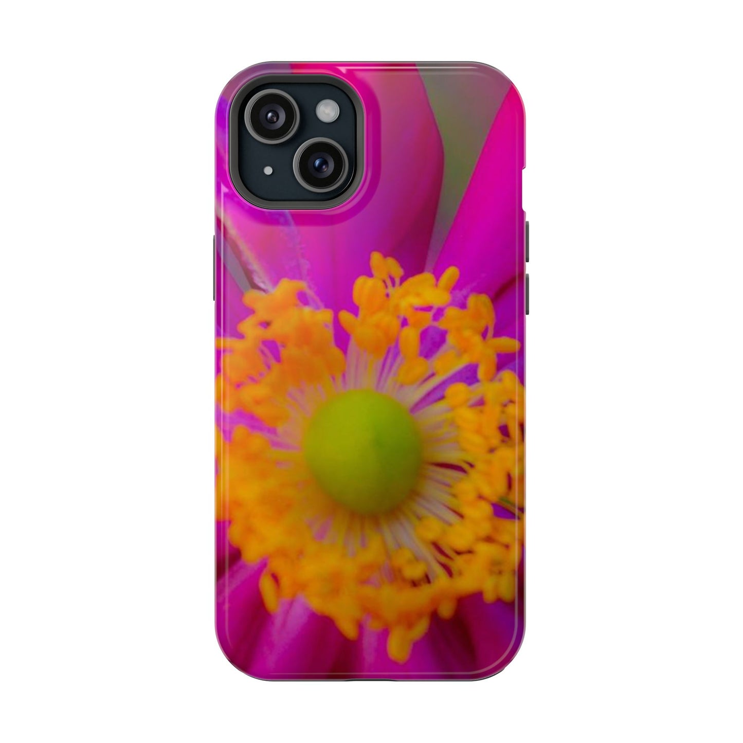 MagSafe Tough Cases Flower Pop Pink Floral Durable and Flexible Impact-resistant iPhone MagSafe Case| Aesthetics and Function MagSafe Case|Gifts|Great for Fall|Electronic Accessories|Martha's Vineyard
