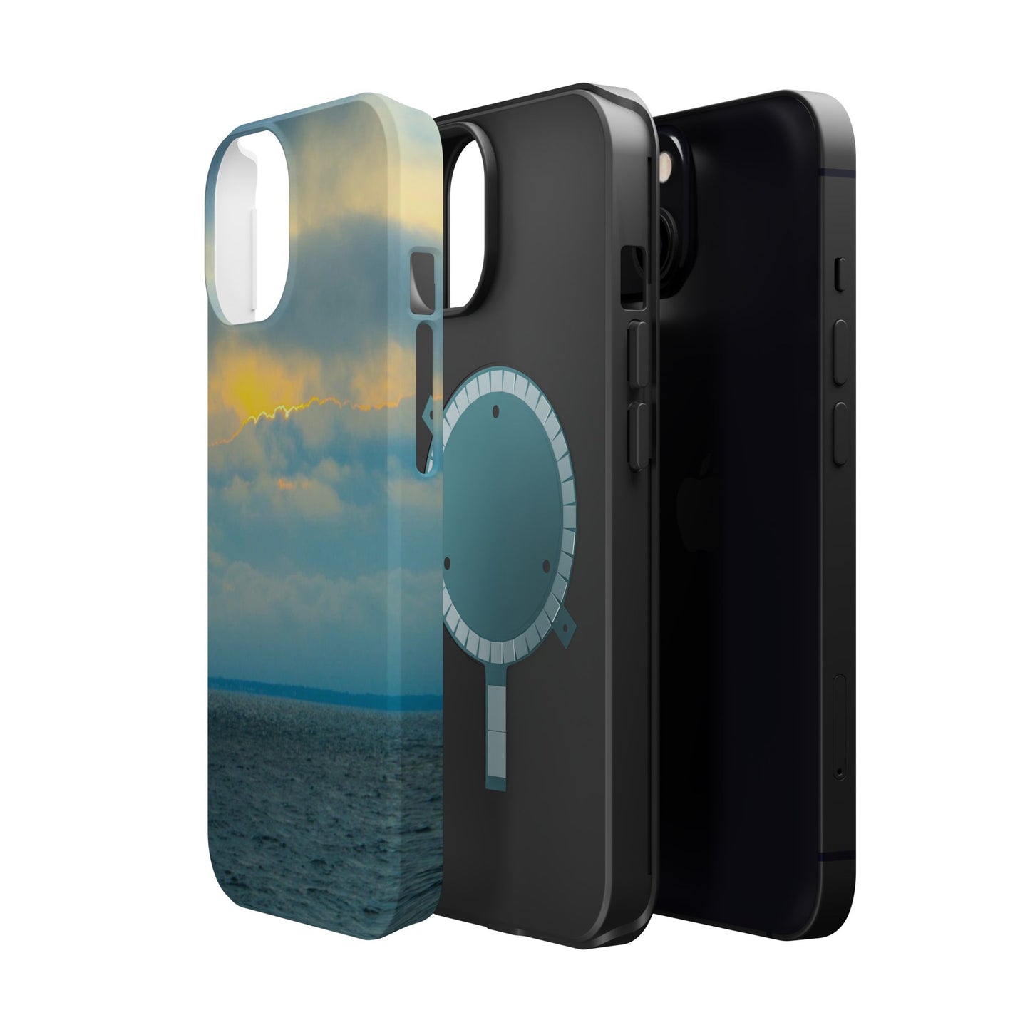 Baby Blues of Nantucket Sea Inspired MagSafe Tough Cases MagSafe Tough iPhone Cases|Durable and Flexible| Impact-resistant MagSafe|Electronic Accessories| Nantucket|Sunset
