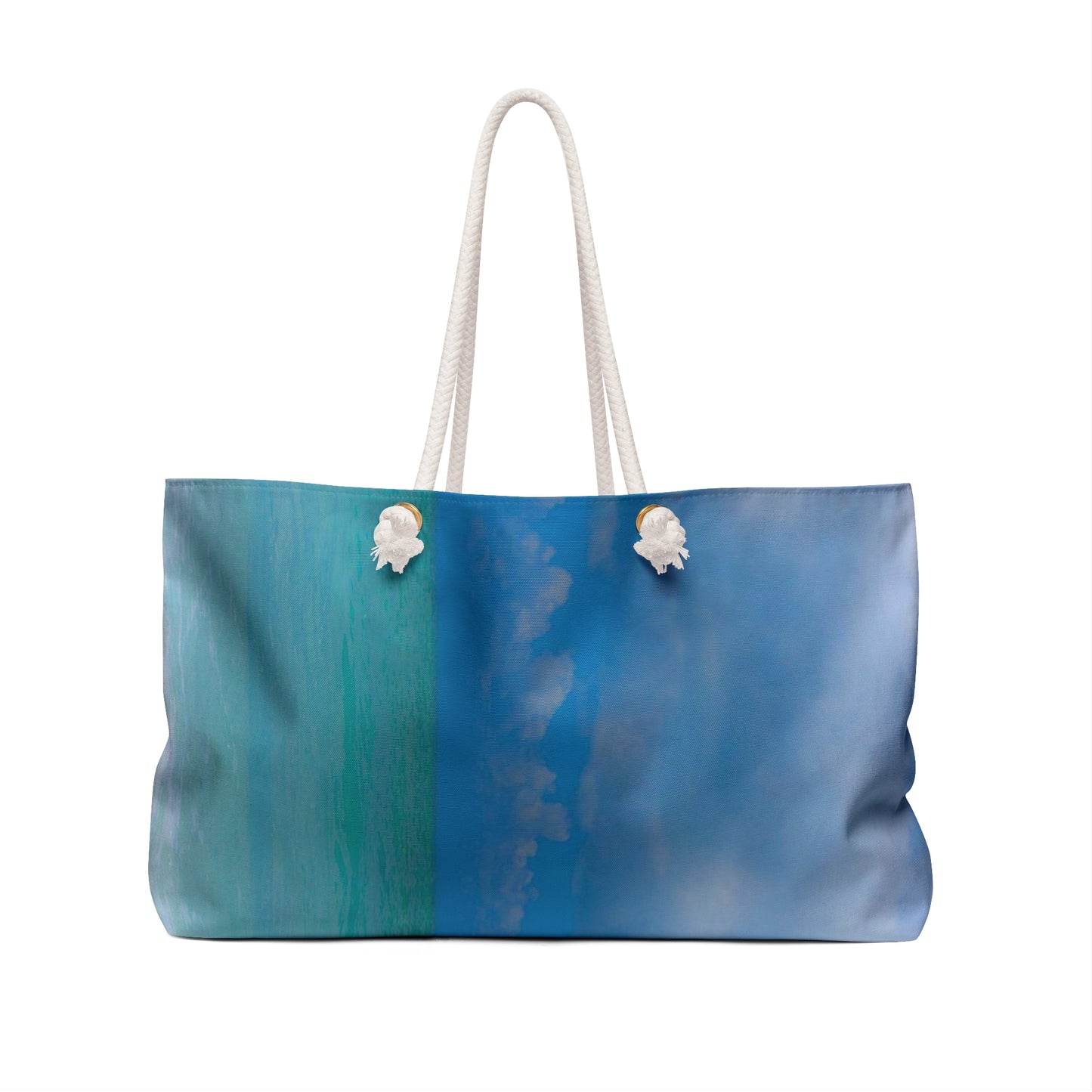 Blue Ocean Weekender Bag Oversized Weekender Beach Bag with Rope Handles