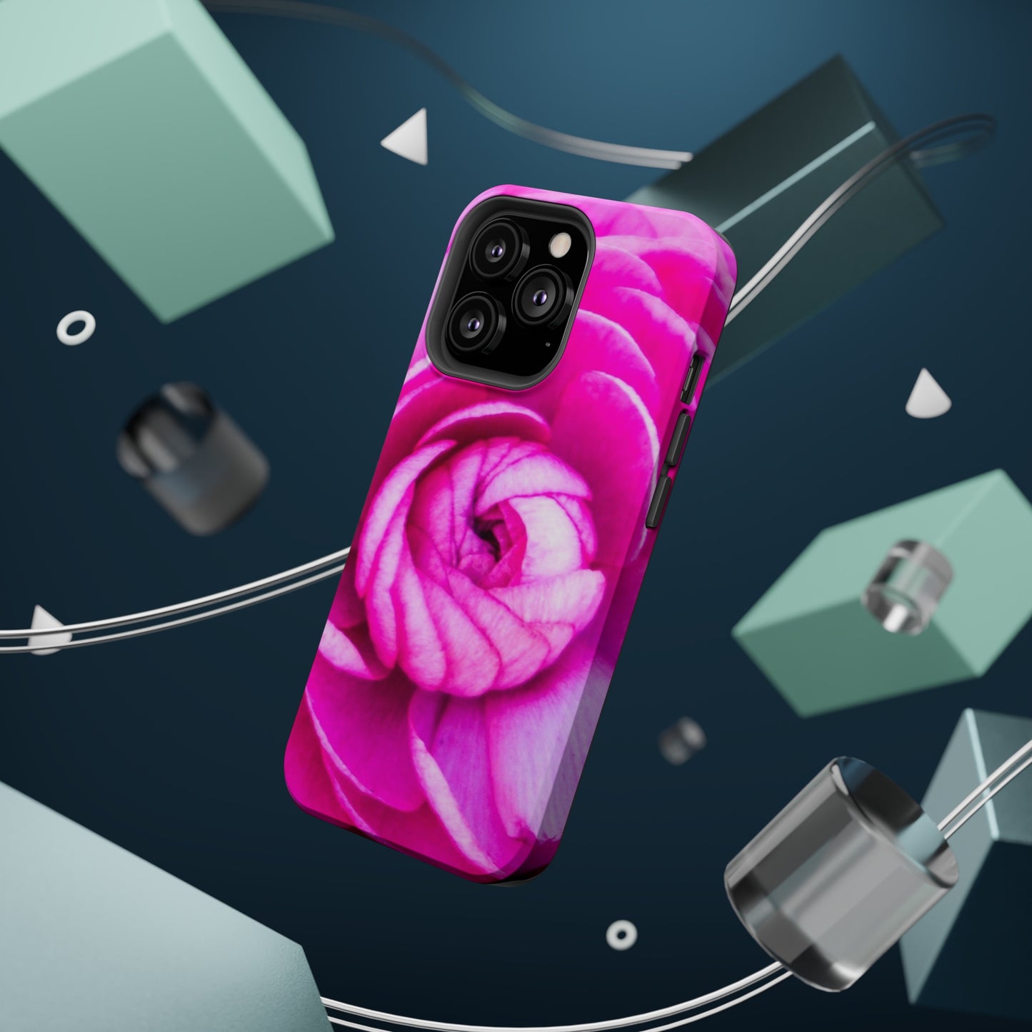 Rose MagSafe Tough Cases Rose Blush Durable and Flexible Impact-resistant MagSafe Case Aesthetics and Function MagSafe Case