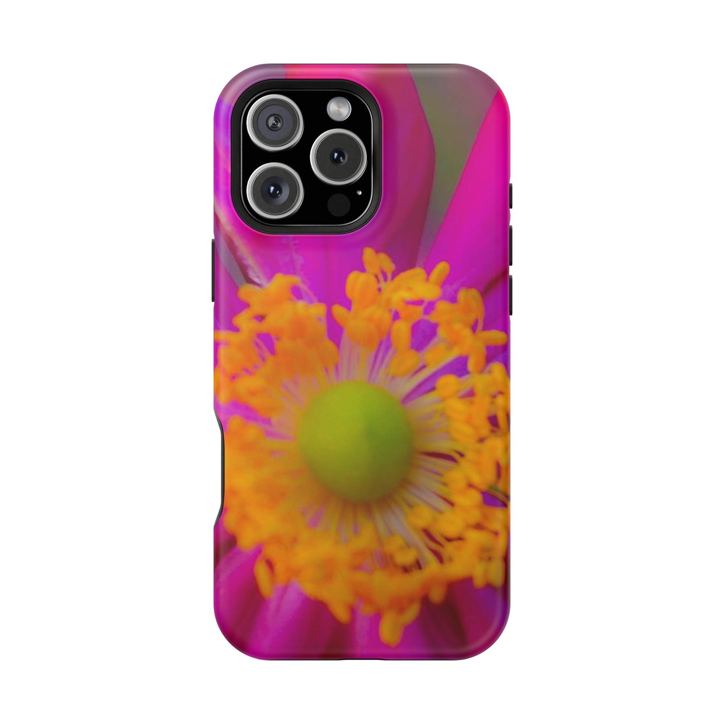 MagSafe Tough Cases Flower Pop Pink Floral Durable and Flexible Impact-resistant iPhone MagSafe Case| Aesthetics and Function MagSafe Case|Gifts|Great for Fall|Electronic Accessories|Martha's Vineyard