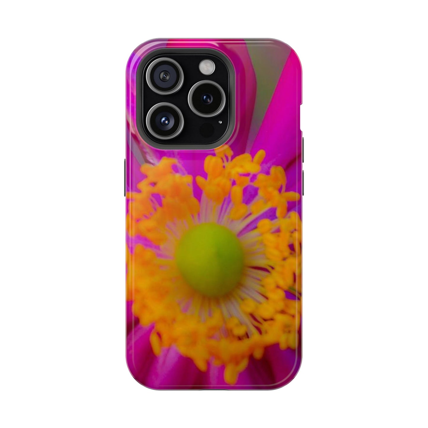 MagSafe Tough Cases Flower Pop Pink Floral Durable and Flexible Impact-resistant iPhone MagSafe Case| Aesthetics and Function MagSafe Case|Gifts|Great for Fall|Electronic Accessories|Martha's Vineyard