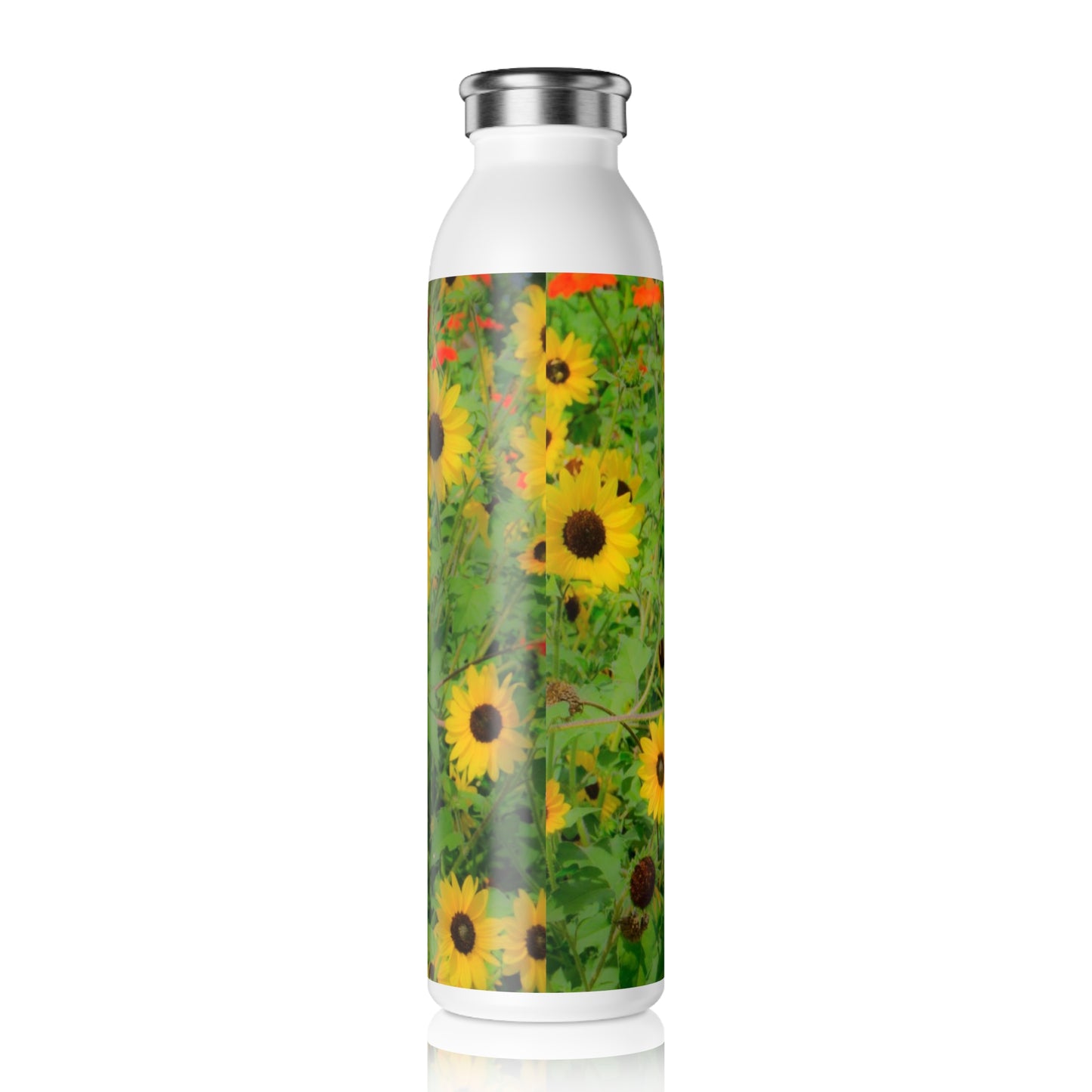 Summer's Gold Slim Water Bottle lim Water Bottle Insulated 20oz Stainless Steel Bottle Best 20oz Stainless Bottle Vacuum Insulated