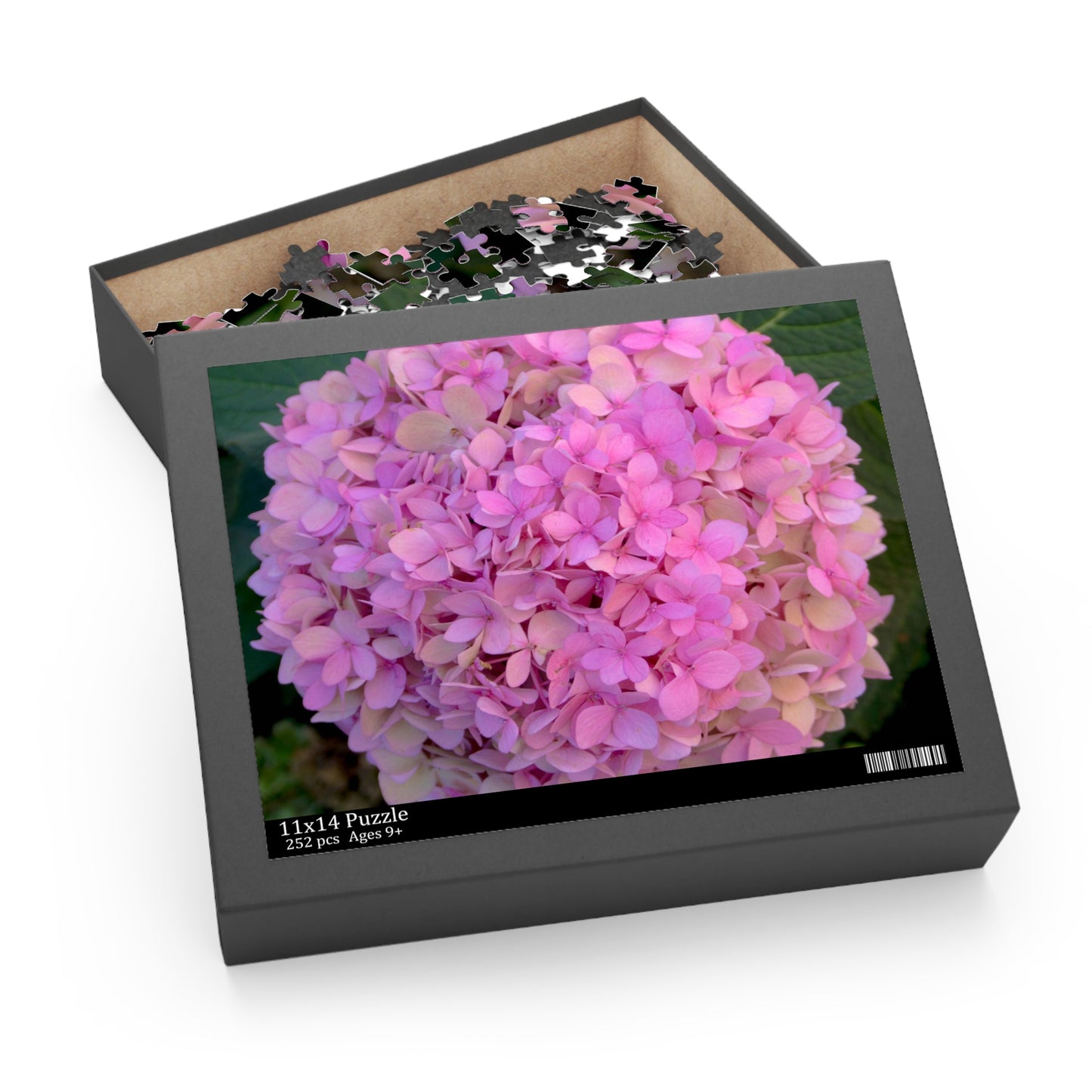 Pink Hydrangea Puzzle Floral Puzzle Nantucket Jigsaw Puzzle