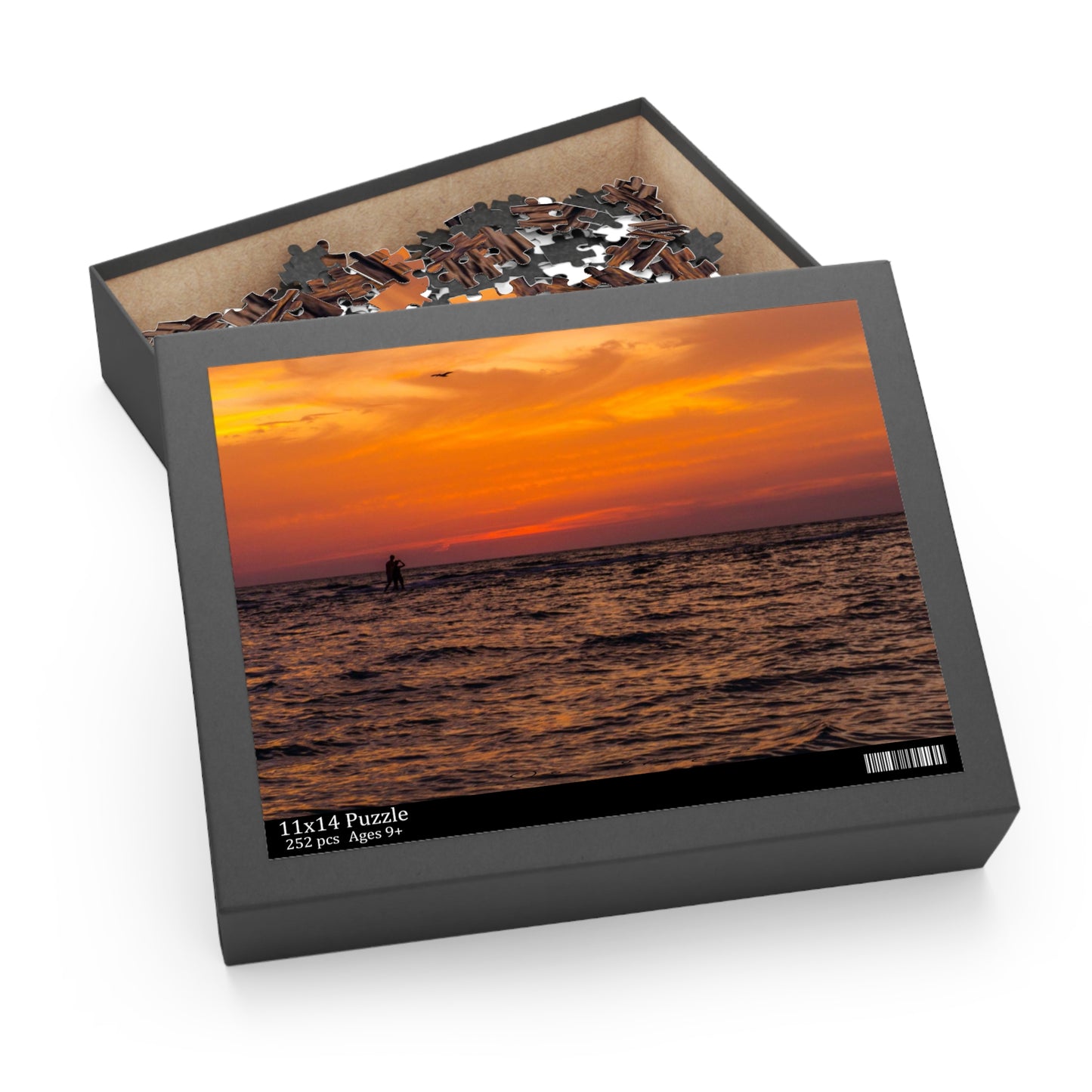 Sunset Ocean Puzzle Jigsaw Puzzle Gift-Ready