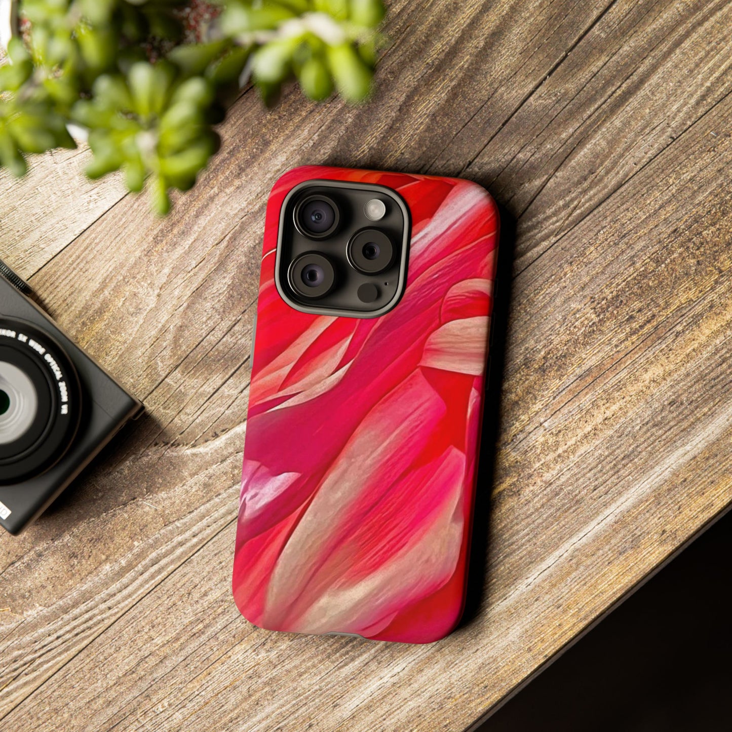 Ribbons of Color Floral Phone Case|Ribbons of Color for Apple iPhone| Samsung Galaxy| Google Pixel|Ruby|Electronic Accessories|Great for Fall|Nantucket