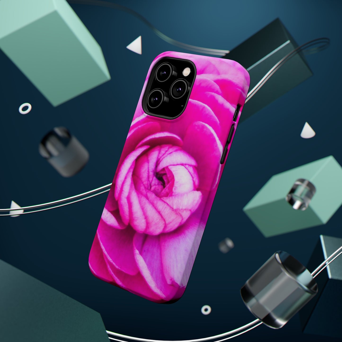 Rose MagSafe Tough Cases Rose Blush Durable and Flexible Impact-resistant MagSafe Case Aesthetics and Function MagSafe Case