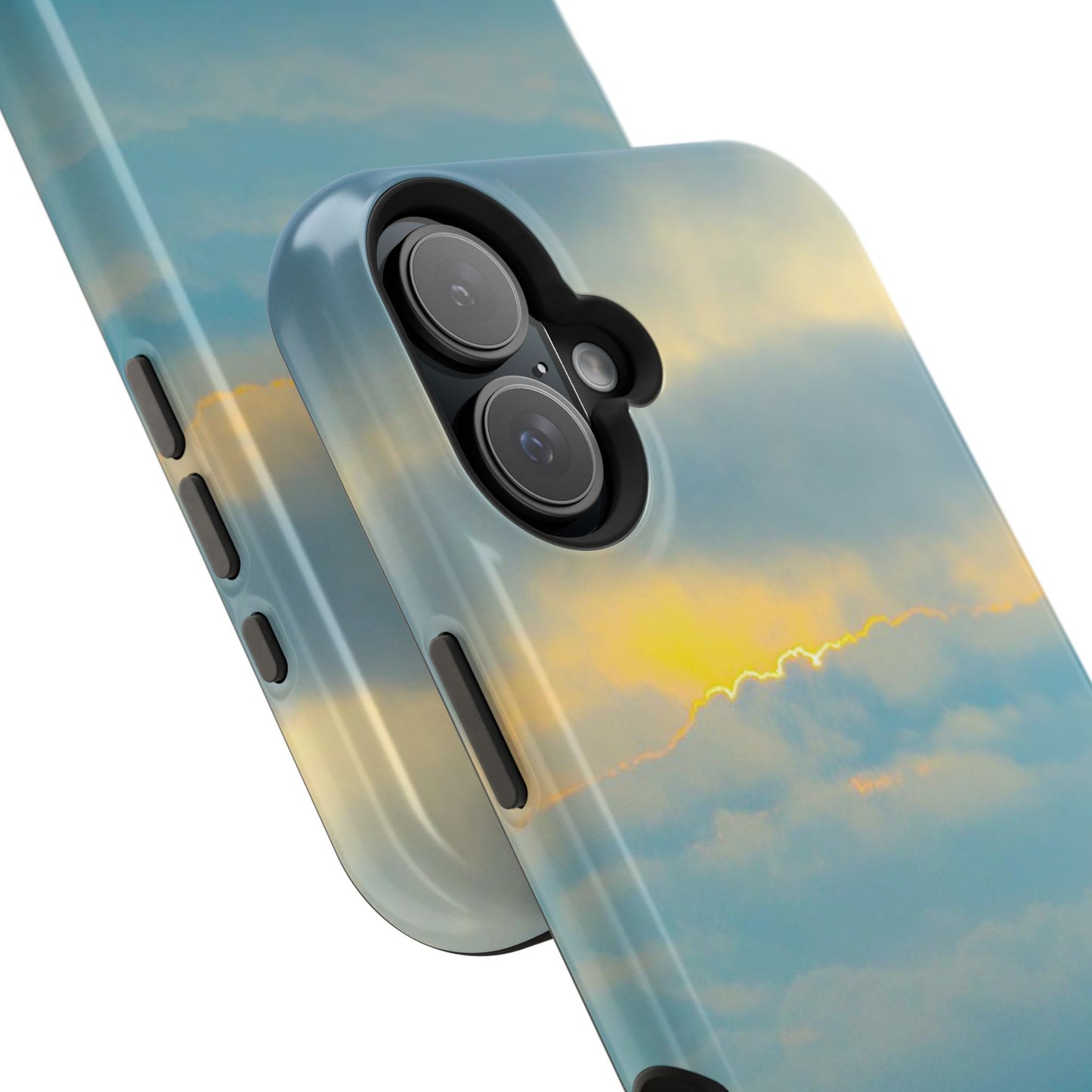 Baby Blues of Nantucket Sea Inspired MagSafe Tough Cases MagSafe Tough iPhone Cases|Durable and Flexible| Impact-resistant MagSafe|Electronic Accessories| Nantucket|Sunset