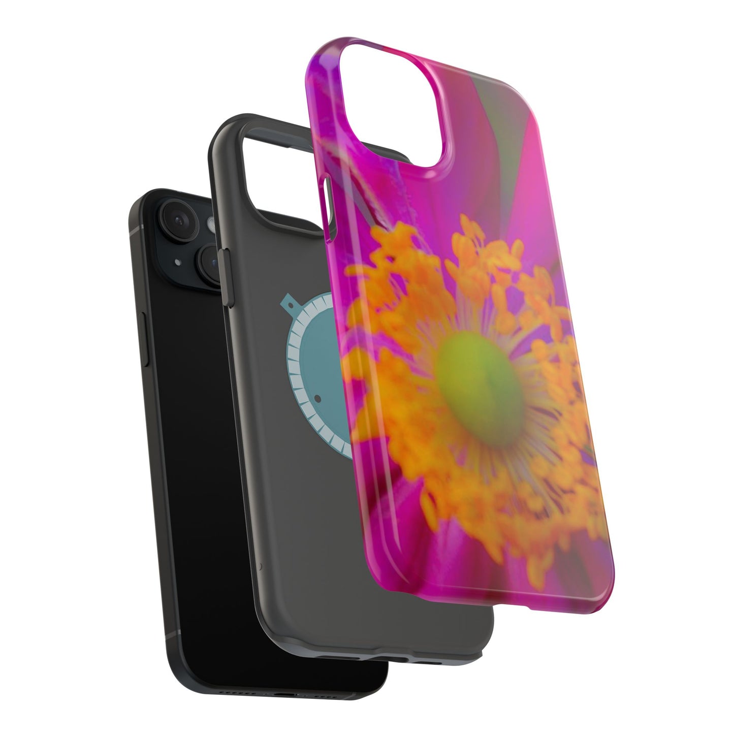 MagSafe Tough Cases Flower Pop Pink Floral Durable and Flexible Impact-resistant iPhone MagSafe Case| Aesthetics and Function MagSafe Case|Gifts|Great for Fall|Electronic Accessories|Martha's Vineyard