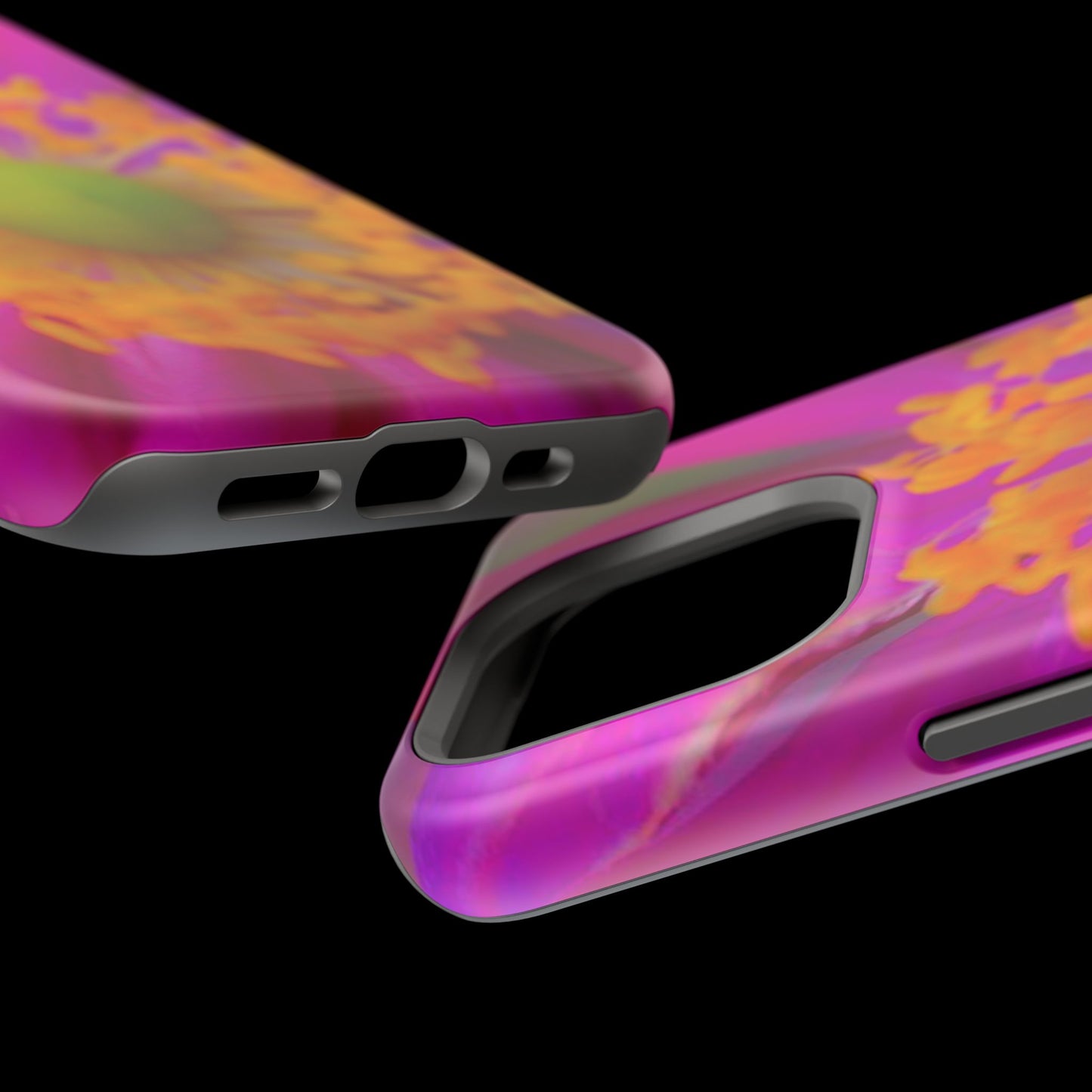 MagSafe Tough Cases Flower Pop Pink Floral Durable and Flexible Impact-resistant iPhone MagSafe Case| Aesthetics and Function MagSafe Case|Gifts|Great for Fall|Electronic Accessories|Martha's Vineyard