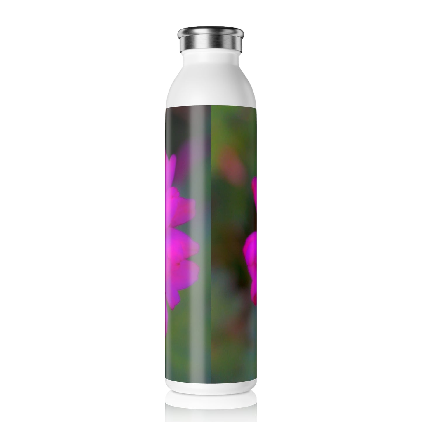 Flower Pop Slim Water Bottle Floral Slim Water Bottle Flower Pop 20oz Double-wall Stainless Steel Bottle Hot and Cold Beverage
