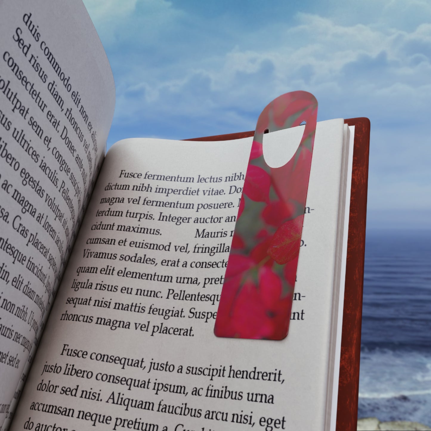 Beautifully Serene Martha's Vineyard Bookmark Ideal Gift for Book Lovers Bookmark with Slot to Hold Pages in Place