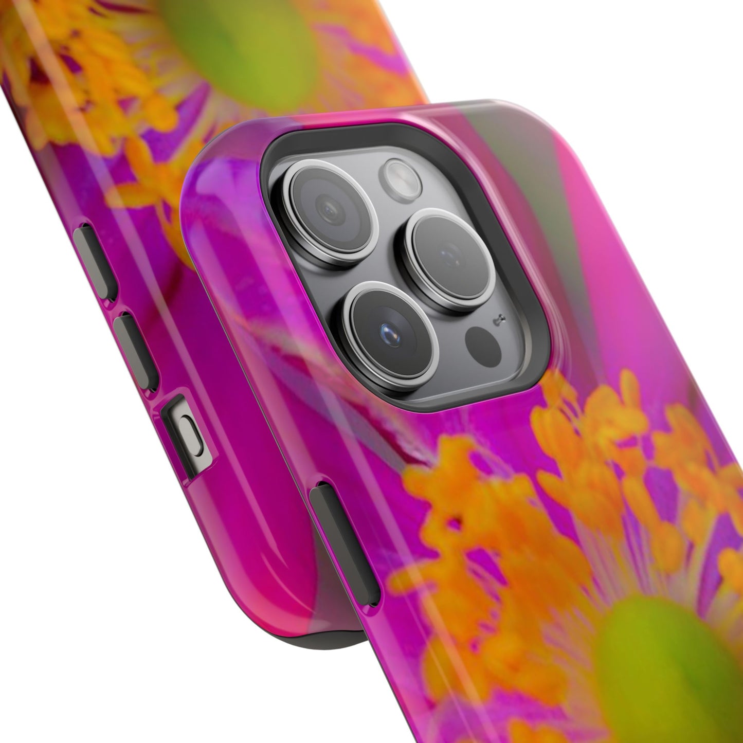 MagSafe Tough Cases Flower Pop Pink Floral Durable and Flexible Impact-resistant iPhone MagSafe Case| Aesthetics and Function MagSafe Case|Gifts|Great for Fall|Electronic Accessories|Martha's Vineyard