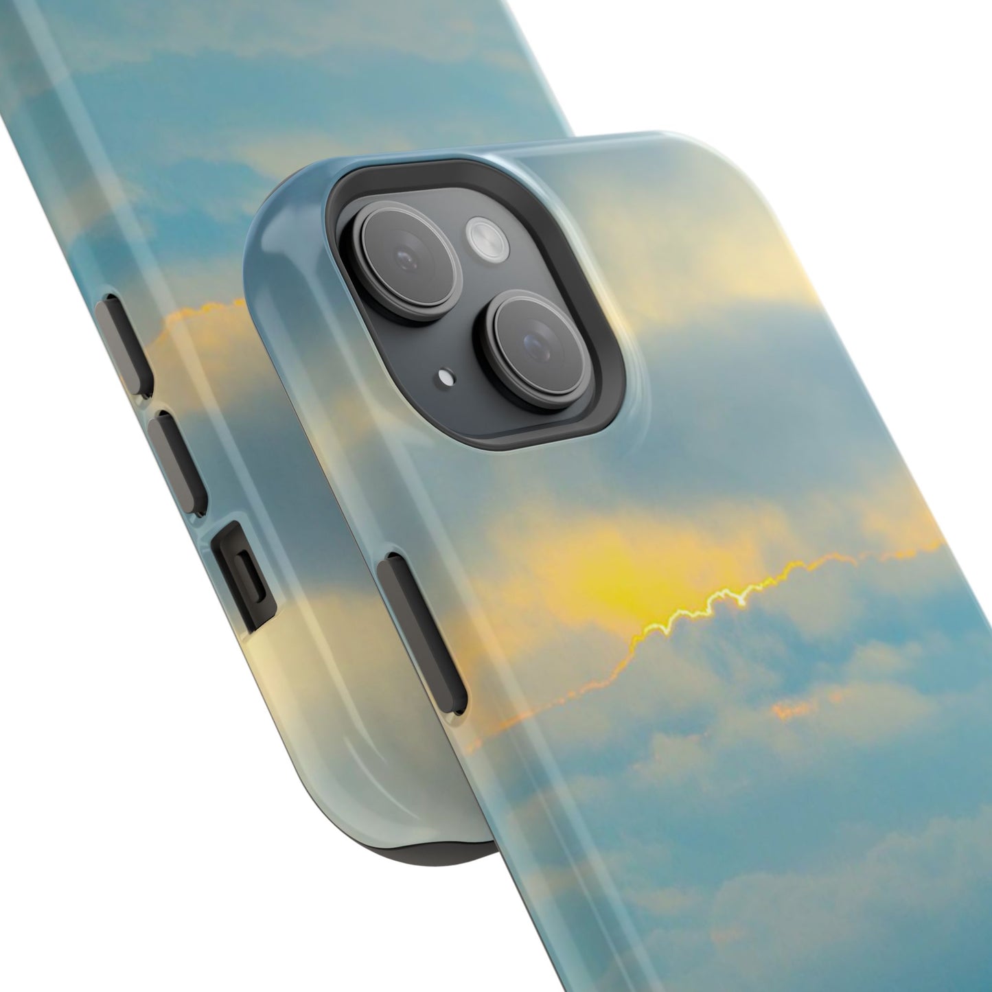 Baby Blues of Nantucket Sea Inspired MagSafe Tough Cases MagSafe Tough iPhone Cases|Durable and Flexible| Impact-resistant MagSafe|Electronic Accessories| Nantucket|Sunset