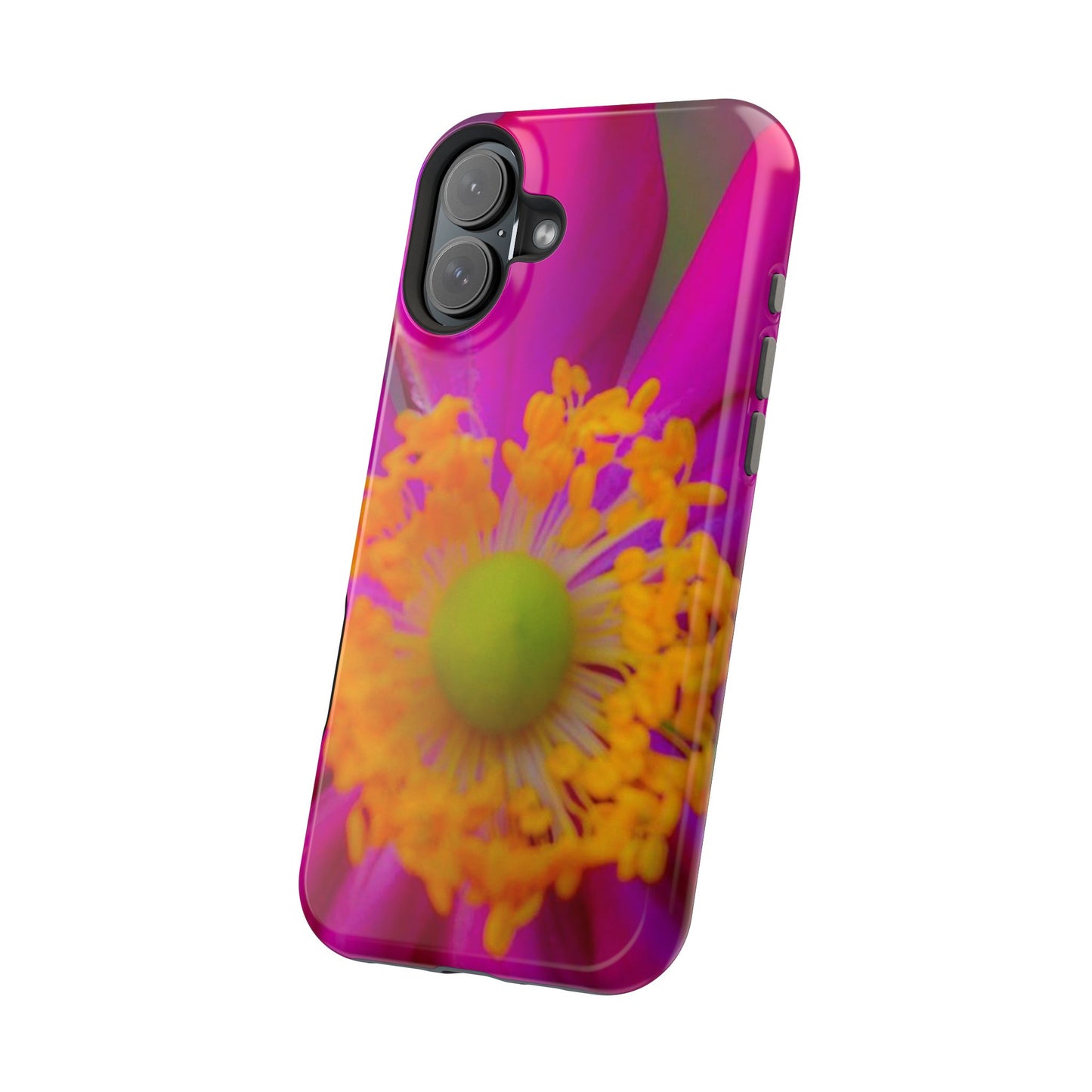 MagSafe Tough Cases Flower Pop Pink Floral Durable and Flexible Impact-resistant iPhone MagSafe Case| Aesthetics and Function MagSafe Case|Gifts|Great for Fall|Electronic Accessories|Martha's Vineyard