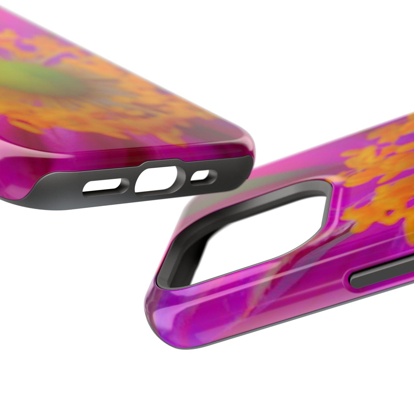 MagSafe Tough Cases Flower Pop Pink Floral Durable and Flexible Impact-resistant iPhone MagSafe Case| Aesthetics and Function MagSafe Case|Gifts|Great for Fall|Electronic Accessories|Martha's Vineyard