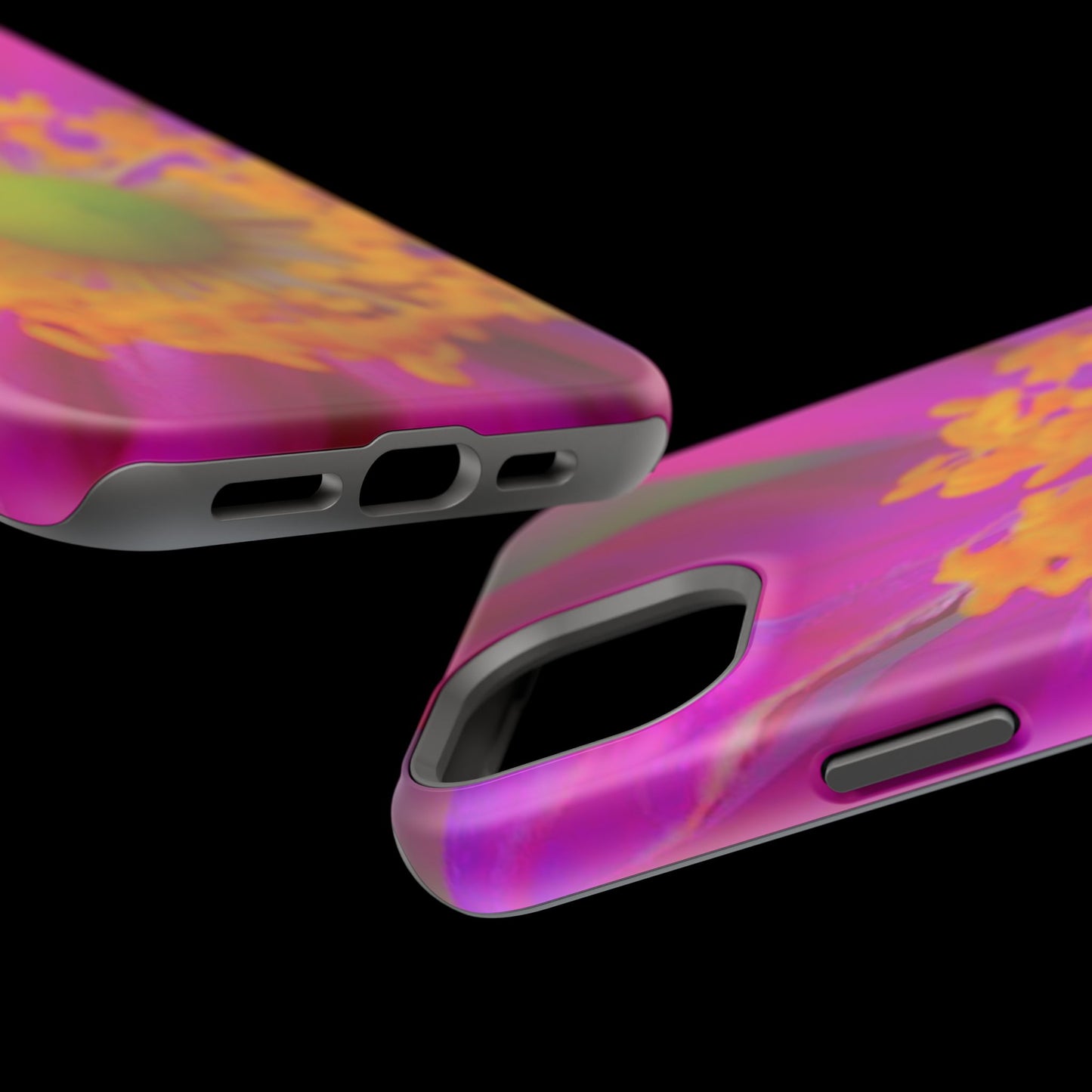 MagSafe Tough Cases Flower Pop Pink Floral Durable and Flexible Impact-resistant iPhone MagSafe Case| Aesthetics and Function MagSafe Case|Gifts|Great for Fall|Electronic Accessories|Martha's Vineyard