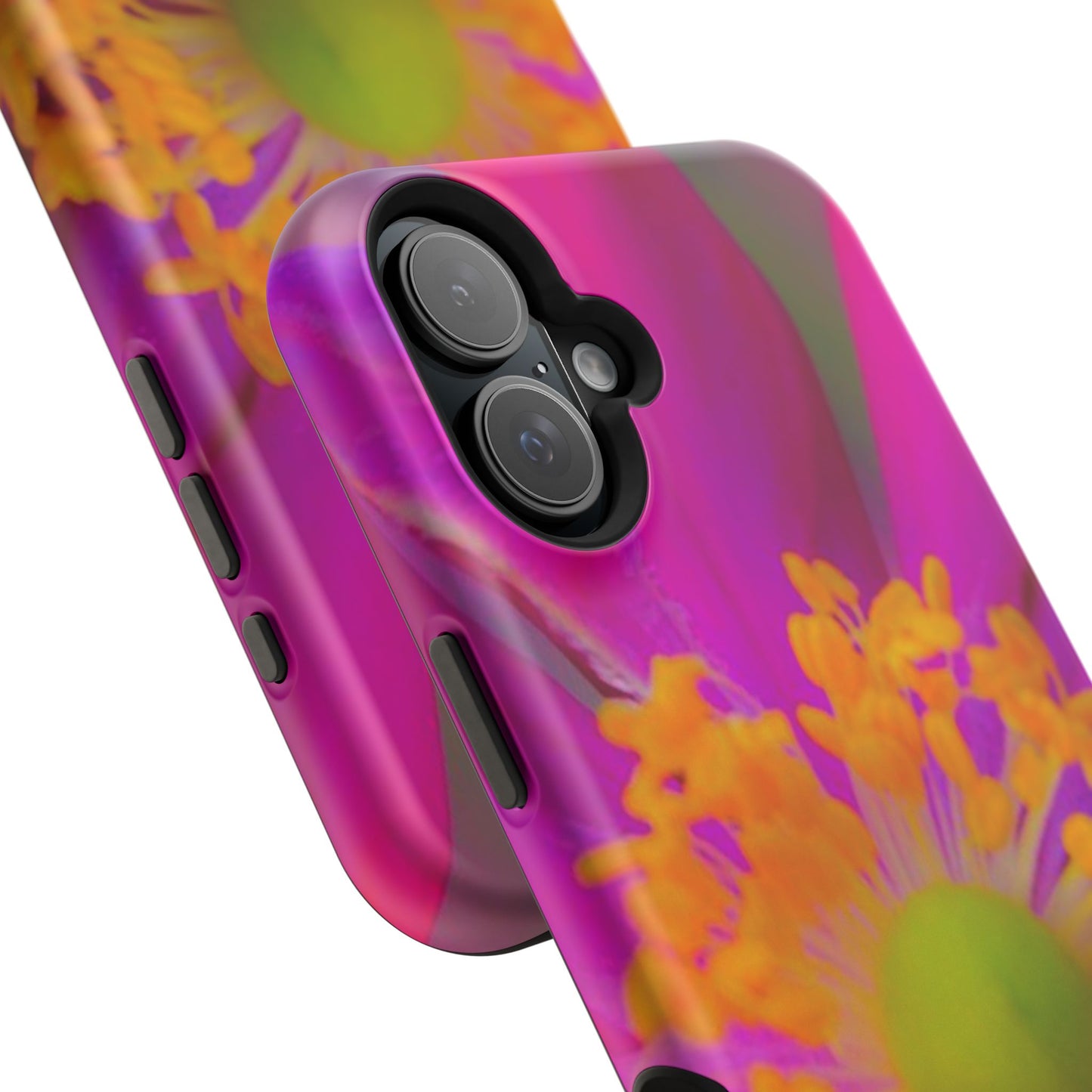MagSafe Tough Cases Flower Pop Pink Floral Durable and Flexible Impact-resistant iPhone MagSafe Case| Aesthetics and Function MagSafe Case|Gifts|Great for Fall|Electronic Accessories|Martha's Vineyard
