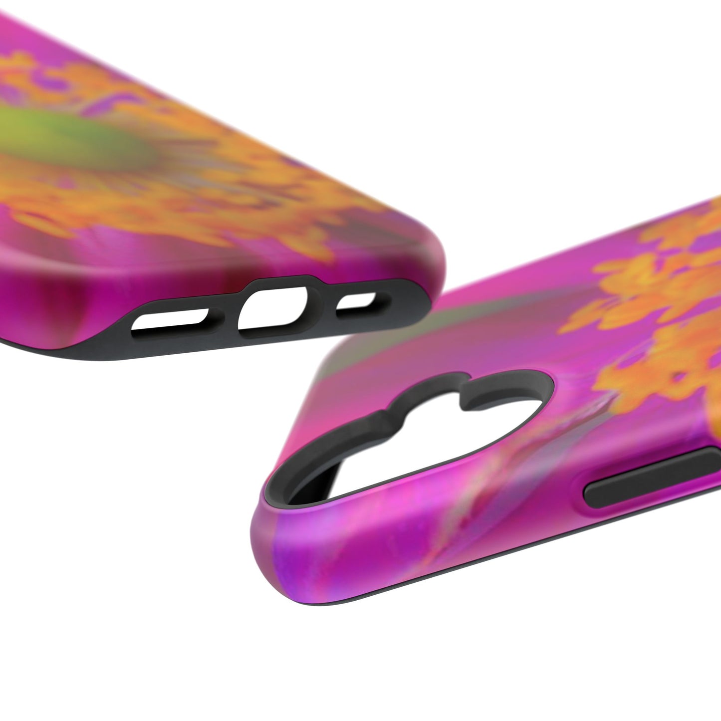 MagSafe Tough Cases Flower Pop Pink Floral Durable and Flexible Impact-resistant iPhone MagSafe Case| Aesthetics and Function MagSafe Case|Gifts|Great for Fall|Electronic Accessories|Martha's Vineyard