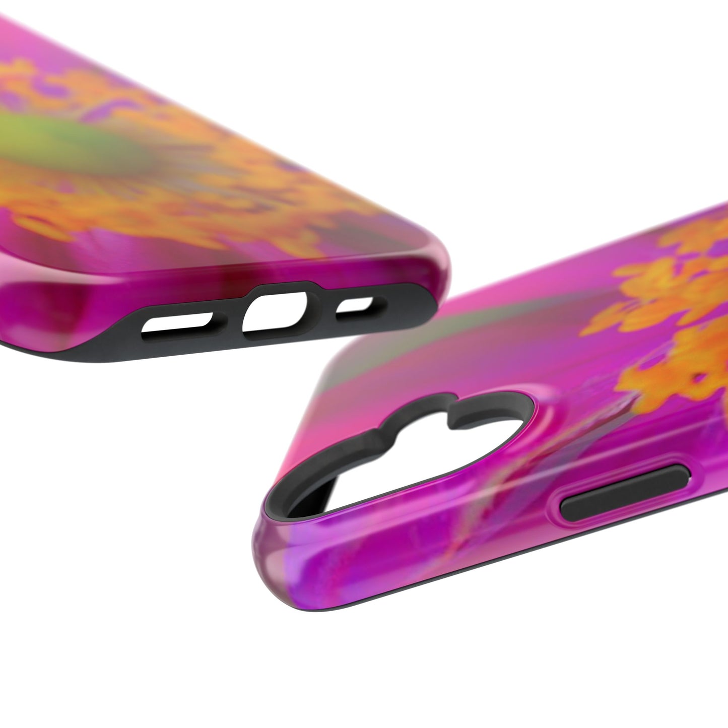 MagSafe Tough Cases Flower Pop Pink Floral Durable and Flexible Impact-resistant iPhone MagSafe Case| Aesthetics and Function MagSafe Case|Gifts|Great for Fall|Electronic Accessories|Martha's Vineyard