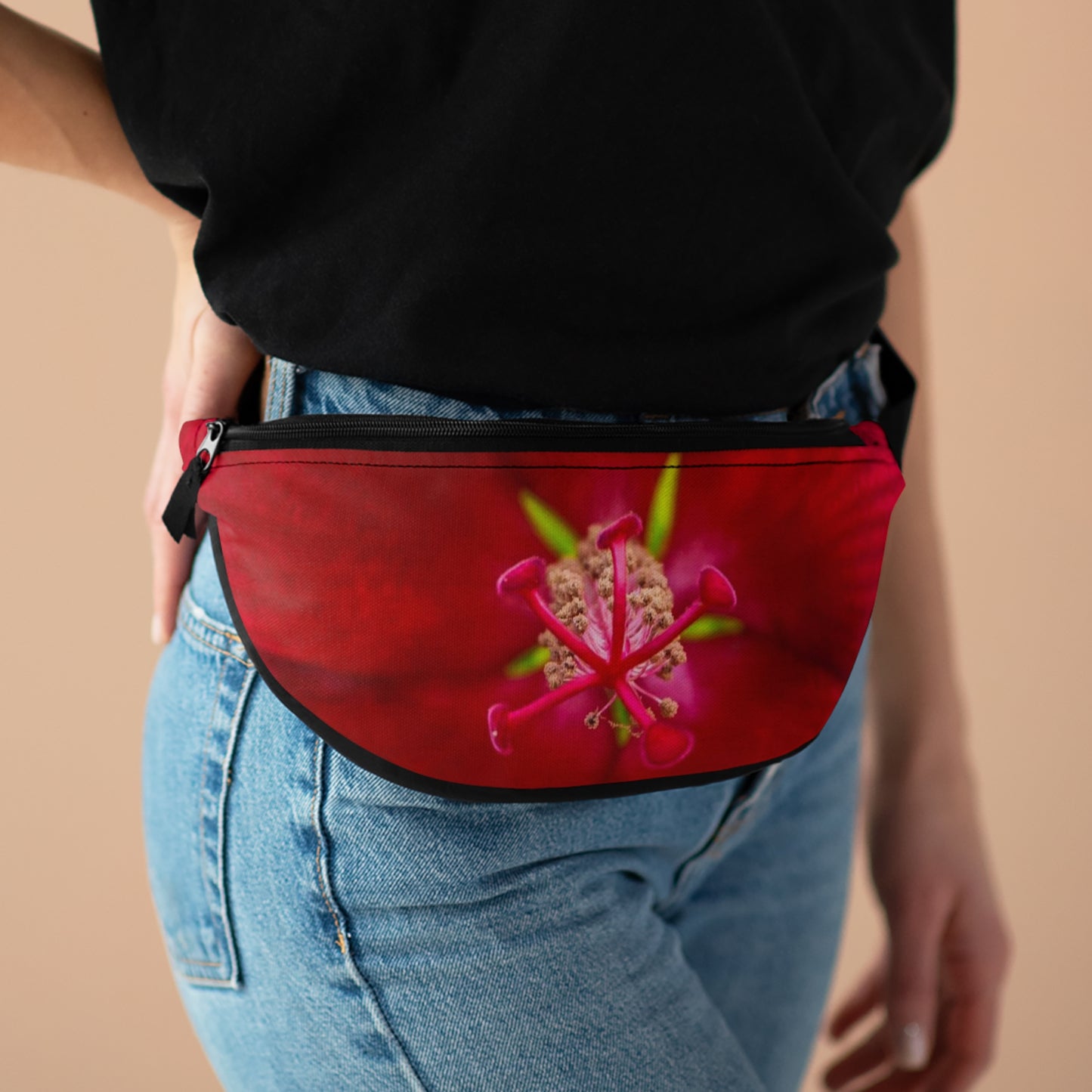 Red Orchid Floral Crossbody Bag| Unique Crossbody Bag|Designer Bag| Lightweight Bag with Adjustable Straps|Accessories|Gifts|Great for Fall|