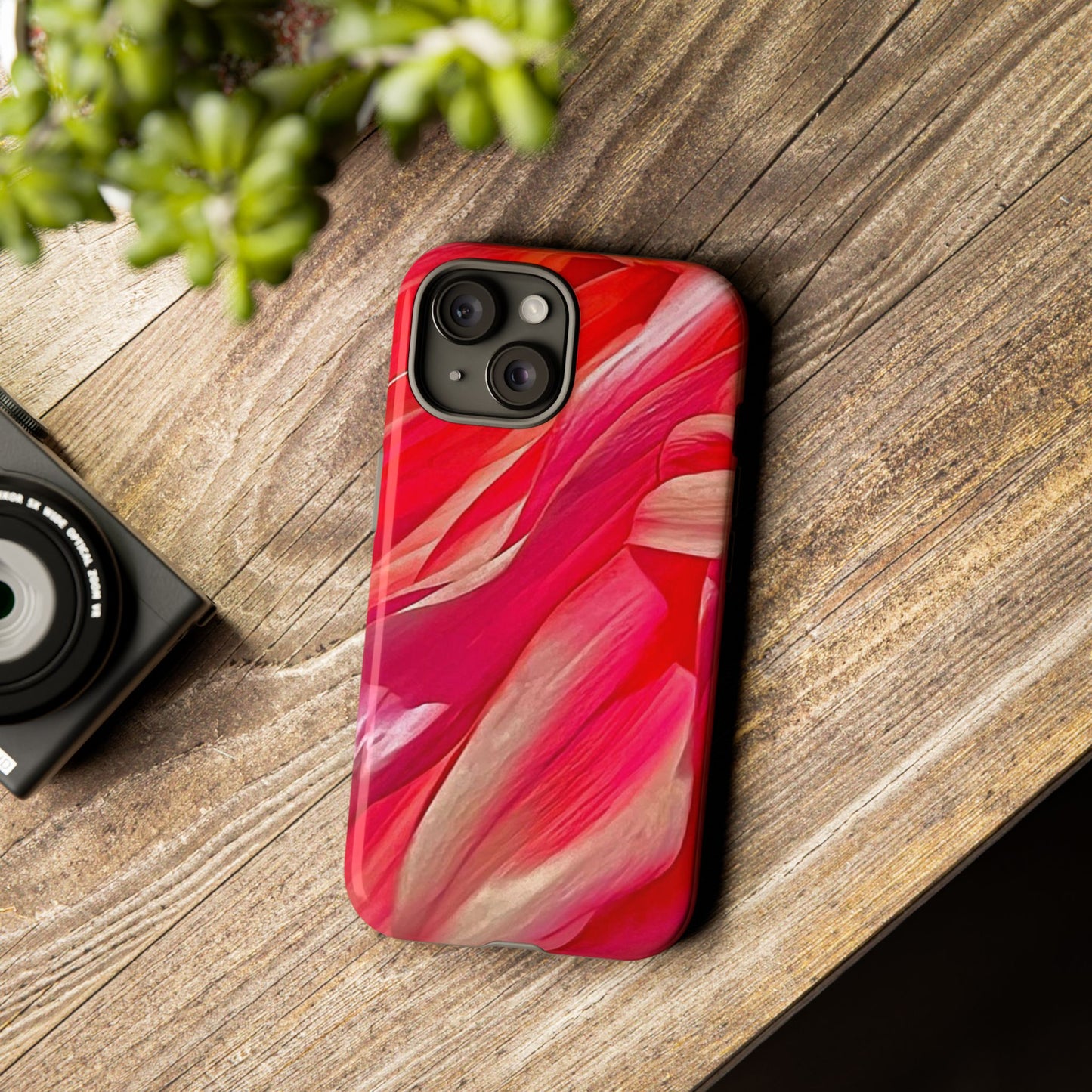 Ribbons of Color Floral Phone Case|Ribbons of Color for Apple iPhone| Samsung Galaxy| Google Pixel|Ruby|Electronic Accessories|Great for Fall|Nantucket