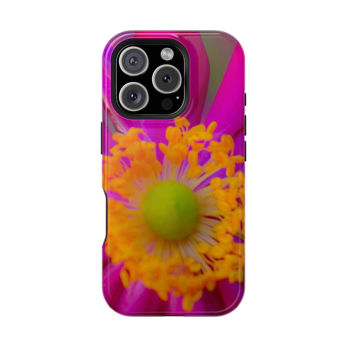 MagSafe Tough Cases Flower Pop Pink Floral Durable and Flexible Impact-resistant iPhone MagSafe Case| Aesthetics and Function MagSafe Case|Gifts|Great for Fall|Electronic Accessories|Martha's Vineyard