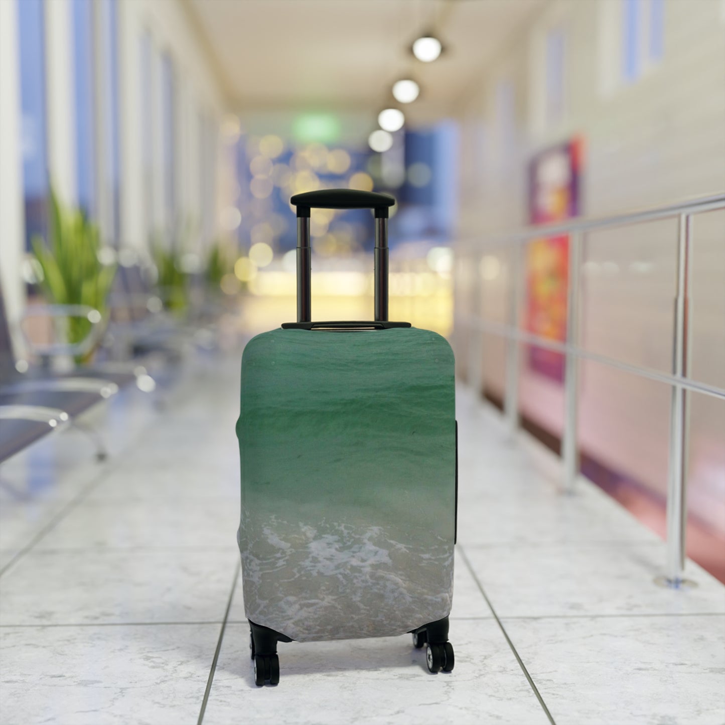 Emerald Bay Beach Luggage Cover | Luggage Cover Elastic-spandex Luggage Protector | Travel in Style | Travel Accessory| Longboat Key|