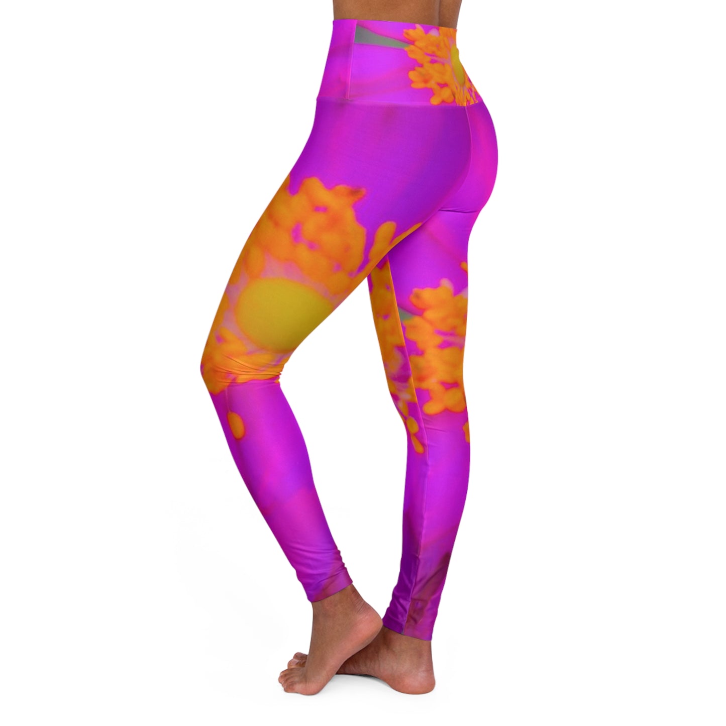 High Waisted Yoga Leggings| (AOP)| Skinny Fit Floral Yoga Leggings