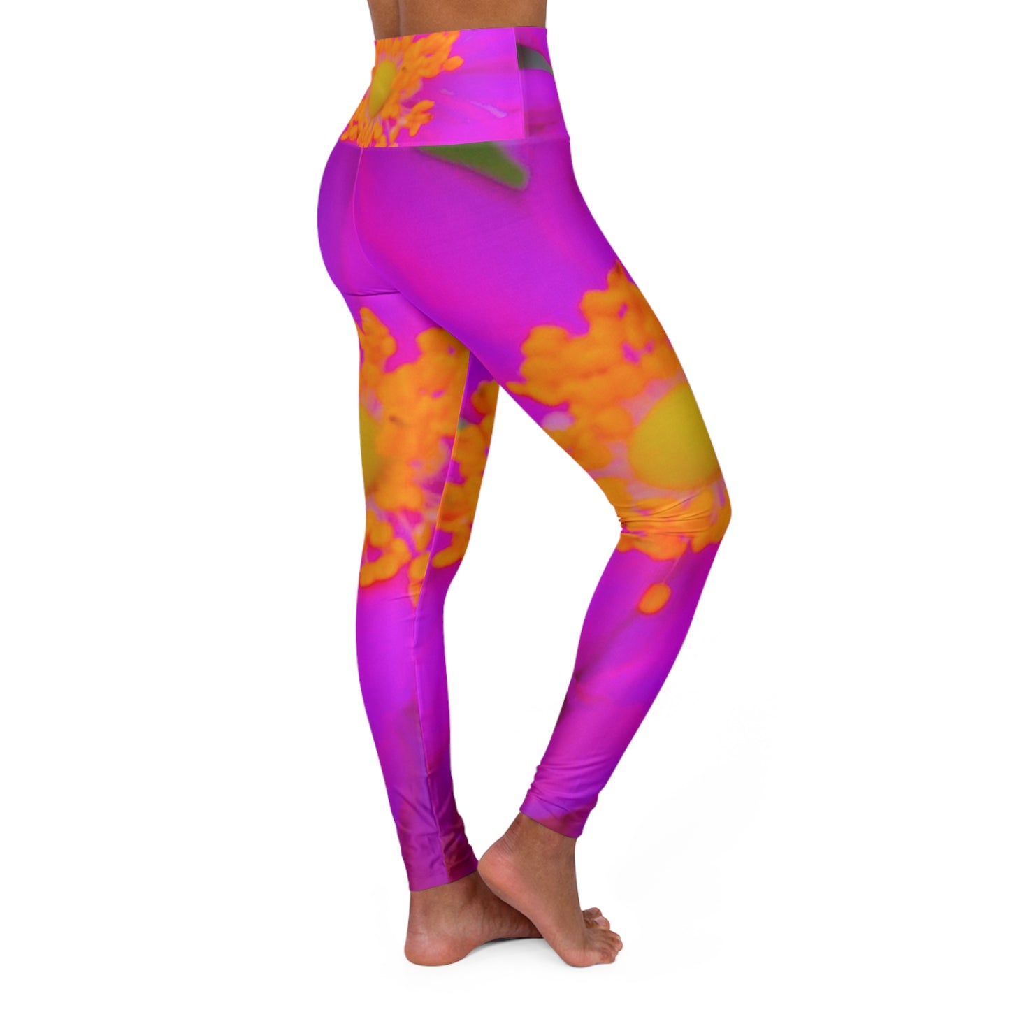 High Waisted Yoga Leggings| (AOP)| Skinny Fit Floral Yoga Leggings