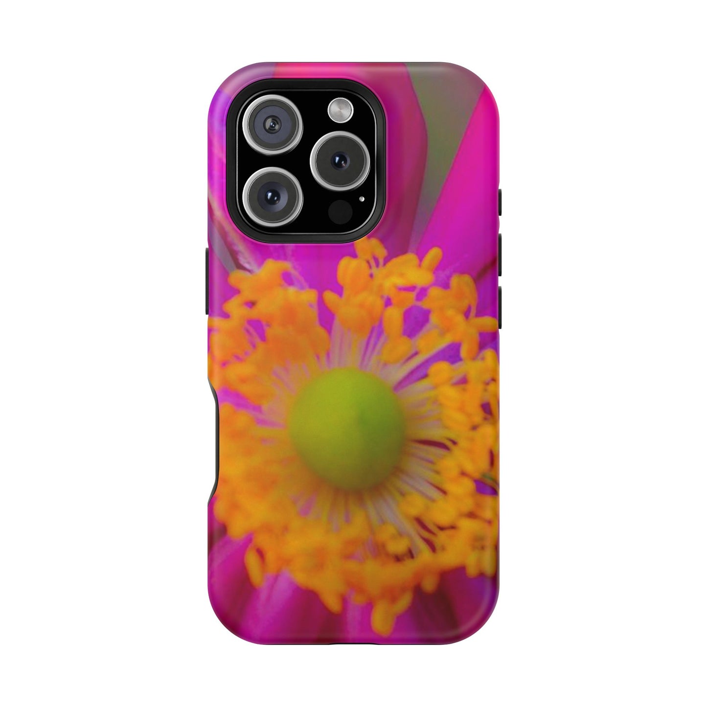 MagSafe Tough Cases Flower Pop Pink Floral Durable and Flexible Impact-resistant iPhone MagSafe Case| Aesthetics and Function MagSafe Case|Gifts|Great for Fall|Electronic Accessories|Martha's Vineyard