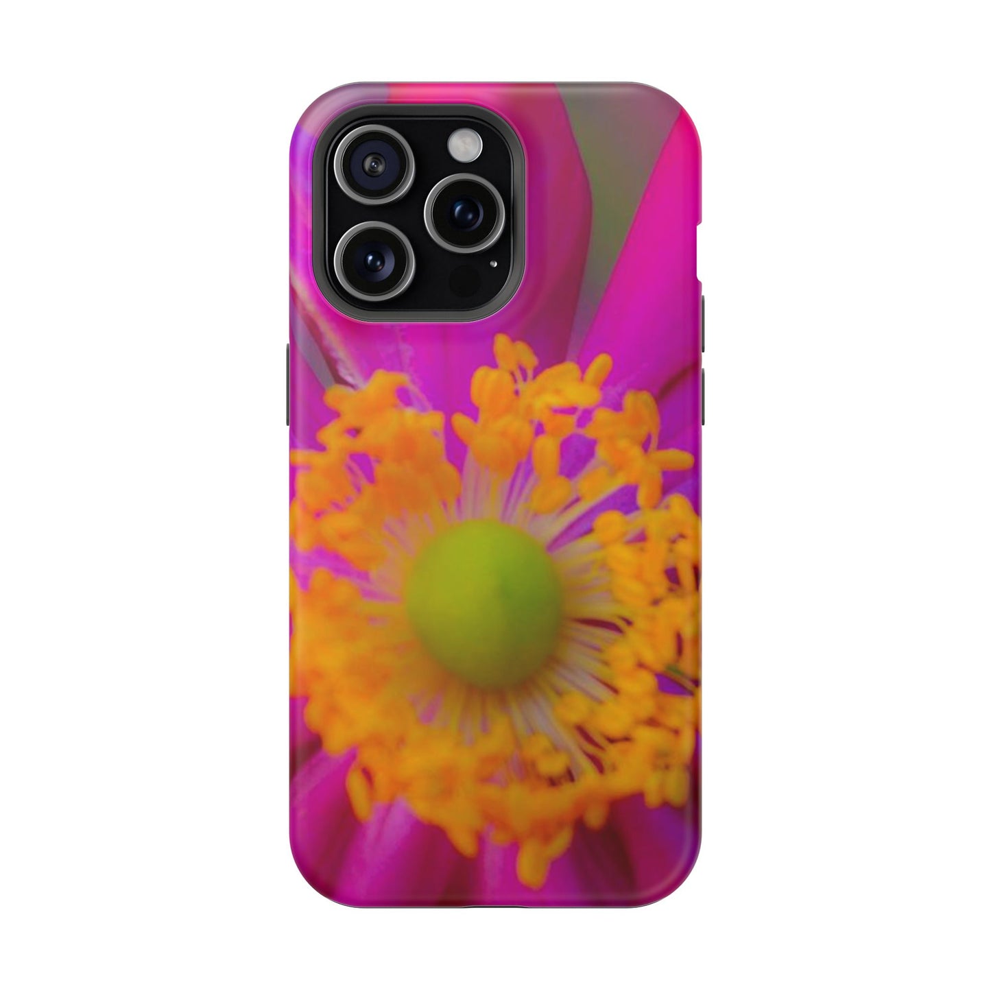 MagSafe Tough Cases Flower Pop Pink Floral Durable and Flexible Impact-resistant iPhone MagSafe Case| Aesthetics and Function MagSafe Case|Gifts|Great for Fall|Electronic Accessories|Martha's Vineyard