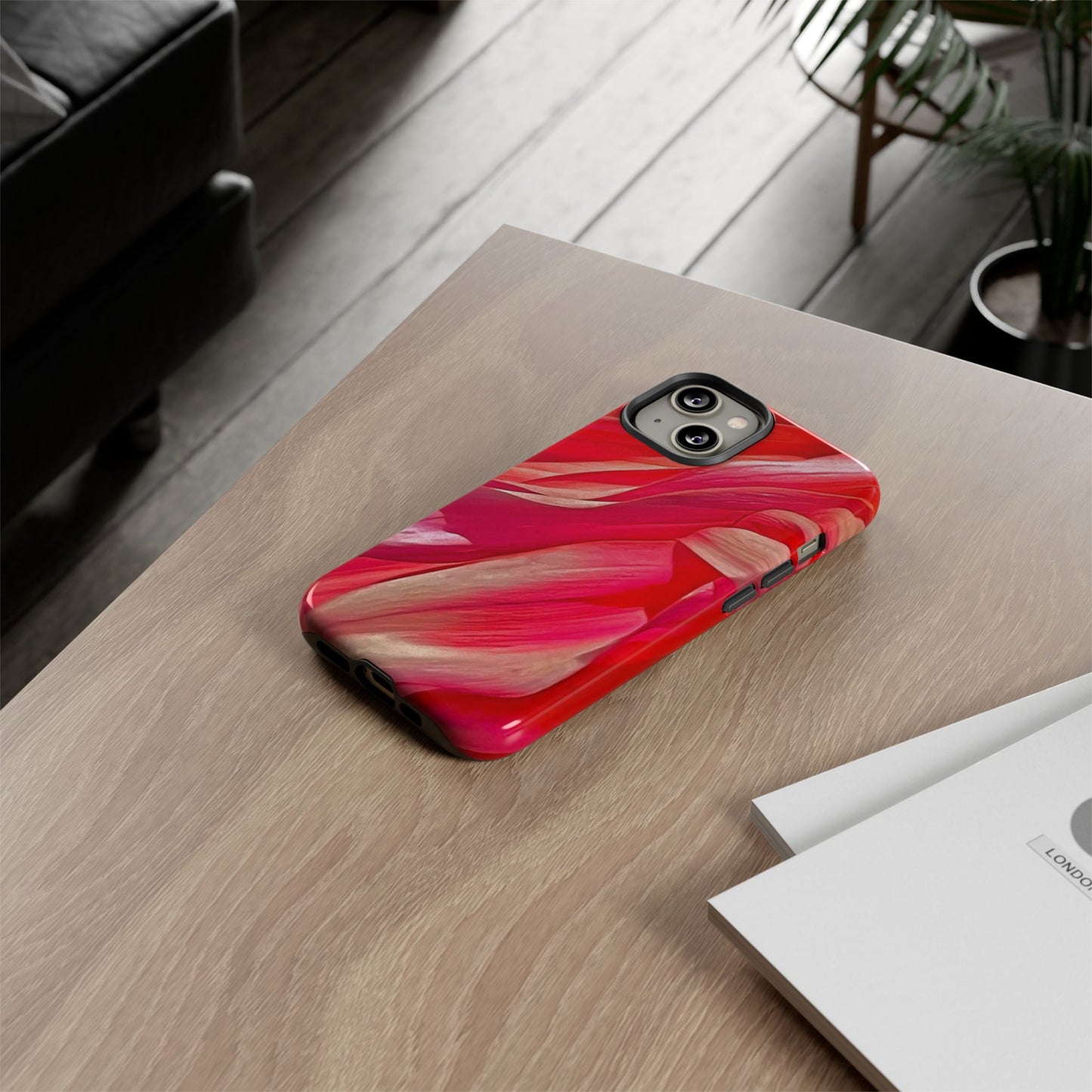 Ribbons of Color Floral Phone Case|Ribbons of Color for Apple iPhone| Samsung Galaxy| Google Pixel|Ruby|Electronic Accessories|Great for Fall|Nantucket