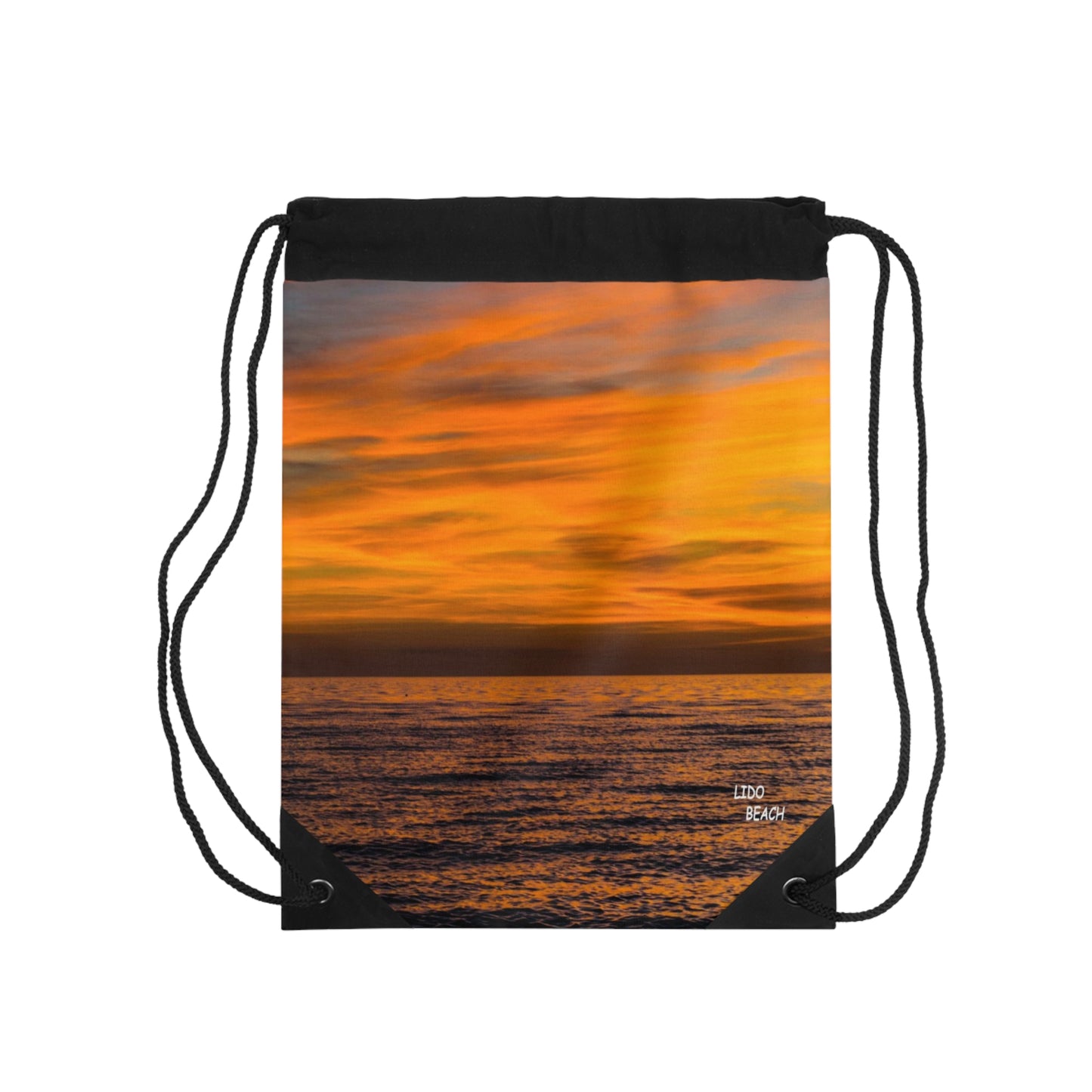 Sundown - Drawstring Bag Lightweight Gym Bag for Gym, Store, or Beach School Gym Bag