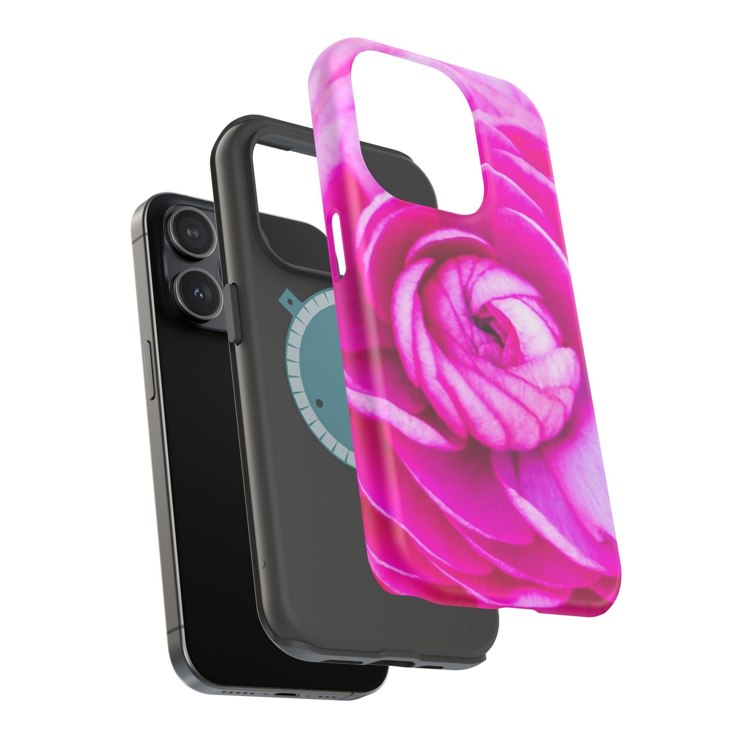 Blush Rose MagSafe Tough Phone Floral Pink Case| iPhone| Impact Resistant|Gifts|Electronic Accessories|MagSafe Charging Accessories|Martha's Vineyard|Great for Fall
