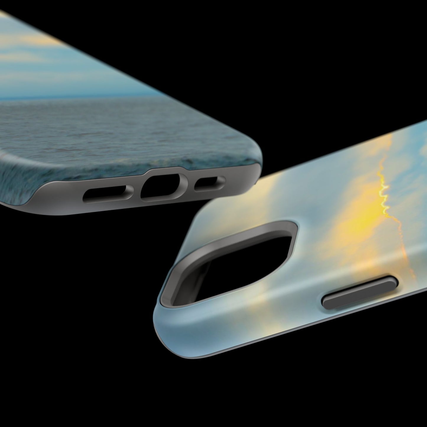 Baby Blues of Nantucket Sea Inspired MagSafe Tough Cases MagSafe Tough iPhone Cases|Durable and Flexible| Impact-resistant MagSafe|Electronic Accessories| Nantucket|Sunset