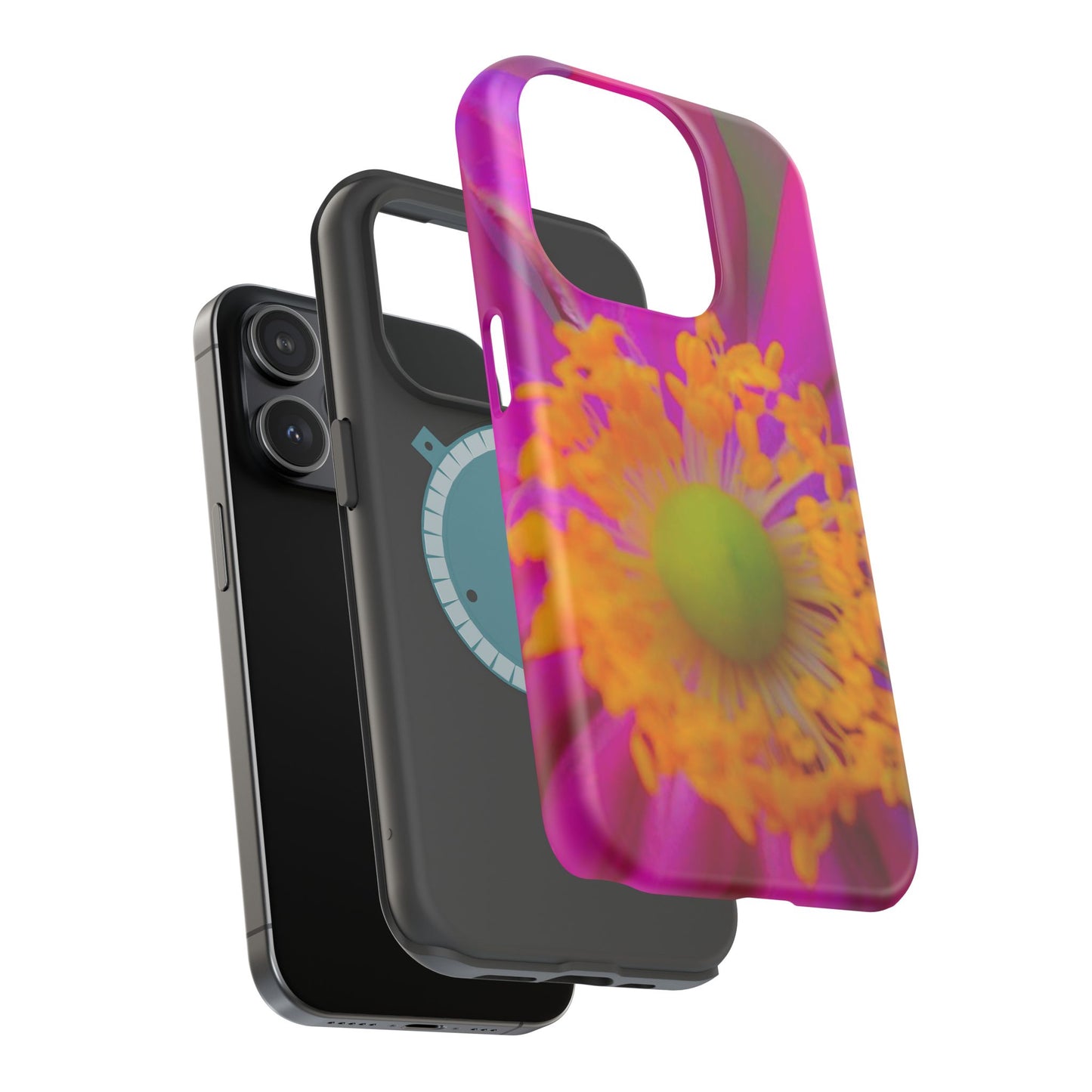 MagSafe Tough Cases Flower Pop Pink Floral Durable and Flexible Impact-resistant iPhone MagSafe Case| Aesthetics and Function MagSafe Case|Gifts|Great for Fall|Electronic Accessories|Martha's Vineyard