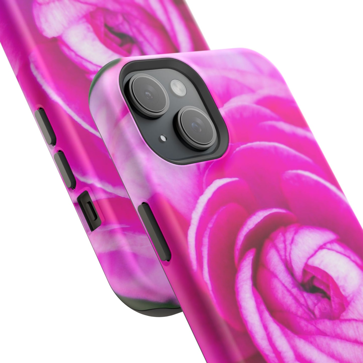 Blush Rose MagSafe Tough Phone Floral Pink Case| iPhone| Impact Resistant|Gifts|Electronic Accessories|MagSafe Charging Accessories|Martha's Vineyard|Great for Fall