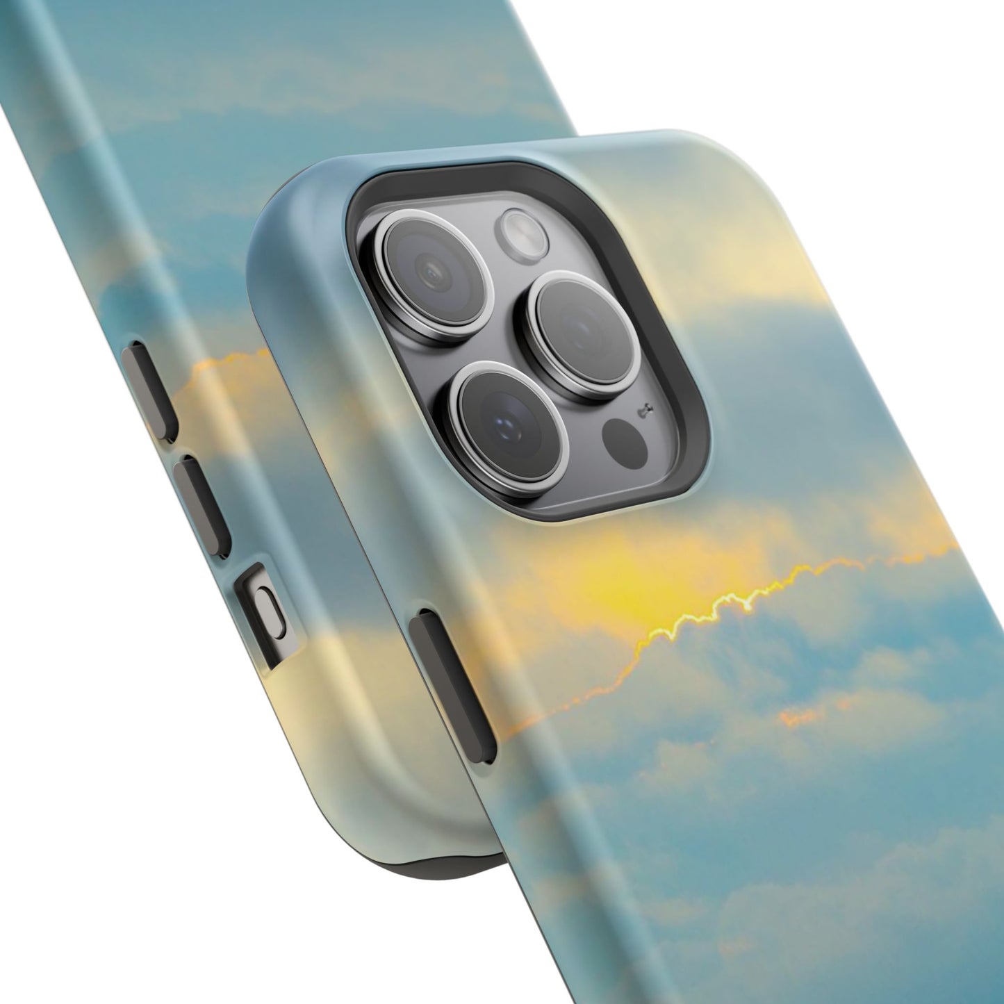 Baby Blues of Nantucket Sea Inspired MagSafe Tough Cases MagSafe Tough iPhone Cases|Durable and Flexible| Impact-resistant MagSafe|Electronic Accessories| Nantucket|Sunset
