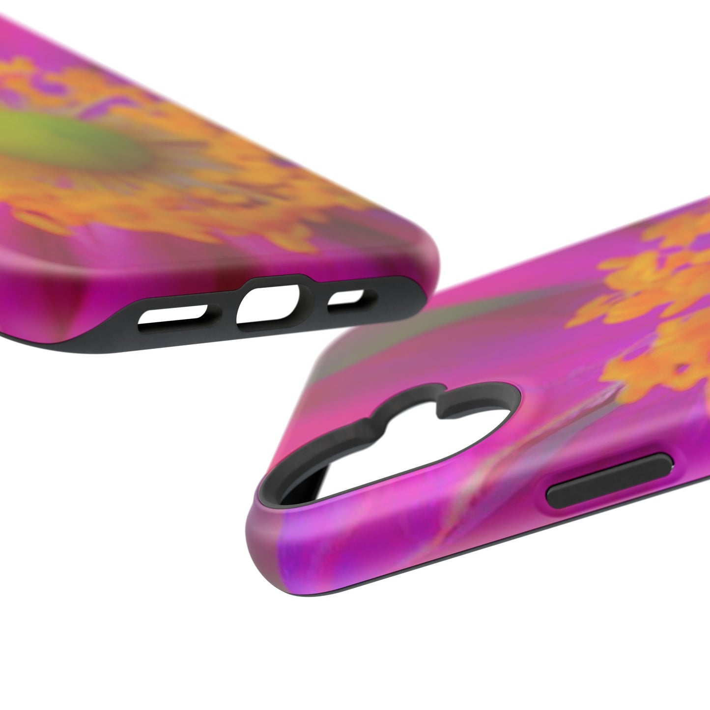 MagSafe Tough Cases Flower Pop Pink Floral Durable and Flexible Impact-resistant iPhone MagSafe Case| Aesthetics and Function MagSafe Case|Gifts|Great for Fall|Electronic Accessories|Martha's Vineyard