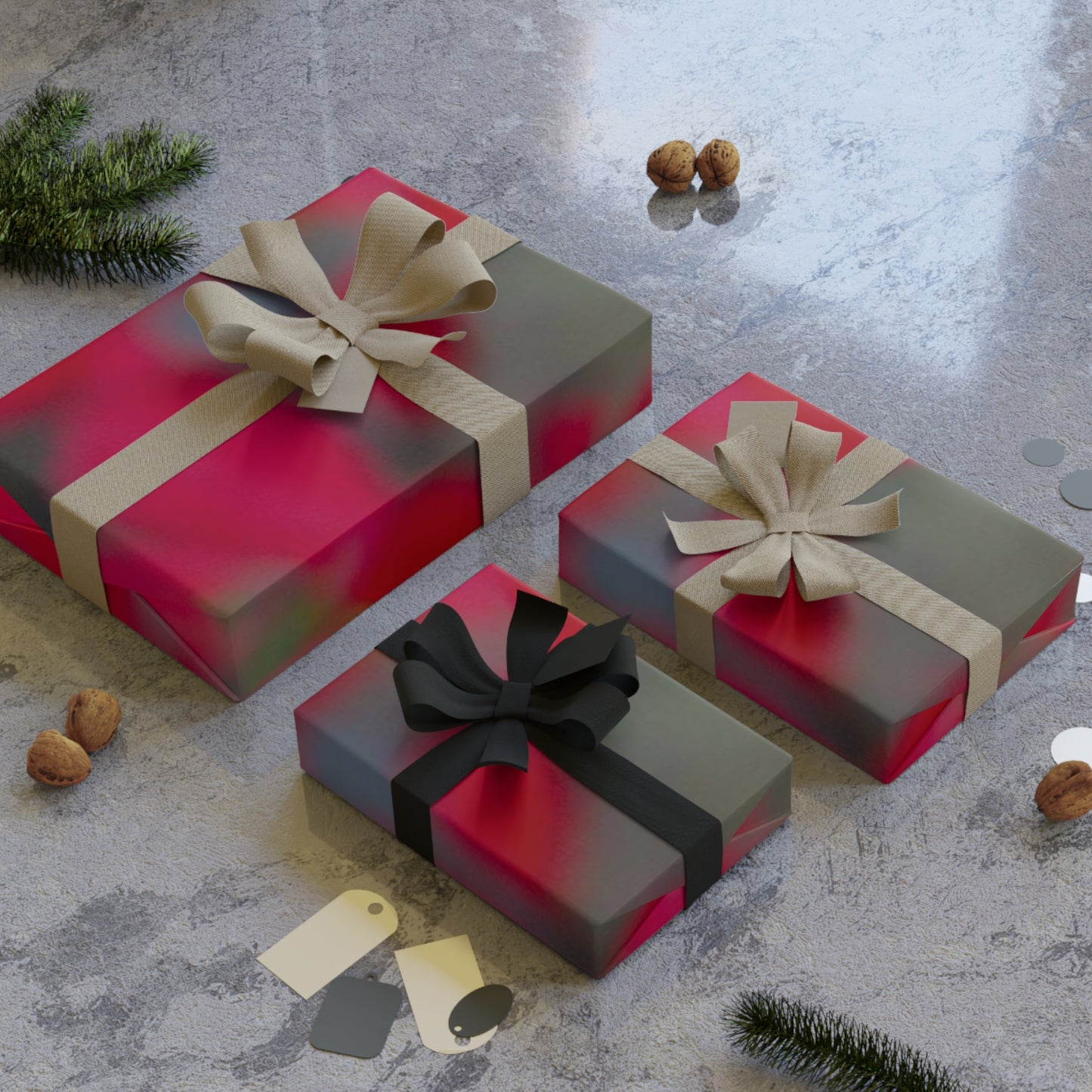 Beautifully Serene Gift Wrapping Paper Roll Custom-printed Gift-wrapping Paper Rolls 95gsm Satin Finish Sustainably Sourced Recyclable