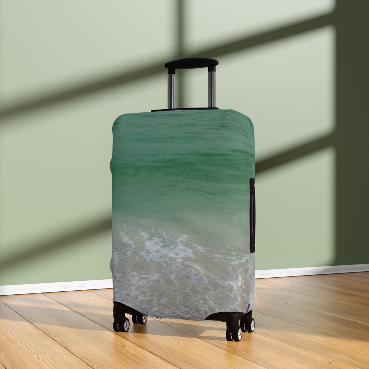 Emerald Bay Beach Luggage Cover | Luggage Cover Elastic-spandex Luggage Protector | Travel in Style | Travel Accessory| Longboat Key|