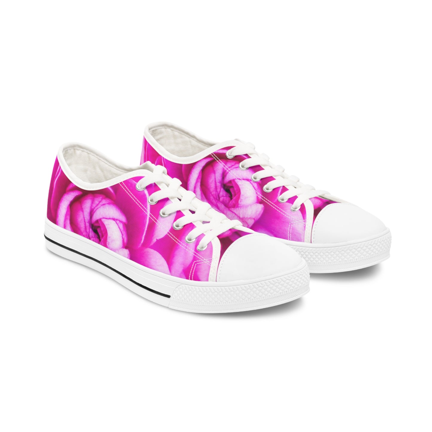 Rose Floral Women's Low Top Sneakers (AOP)